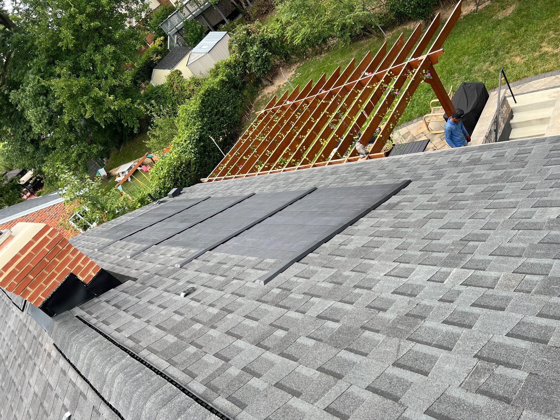 Roof Replacement using GAF Timberline Solar by American Home Contractors