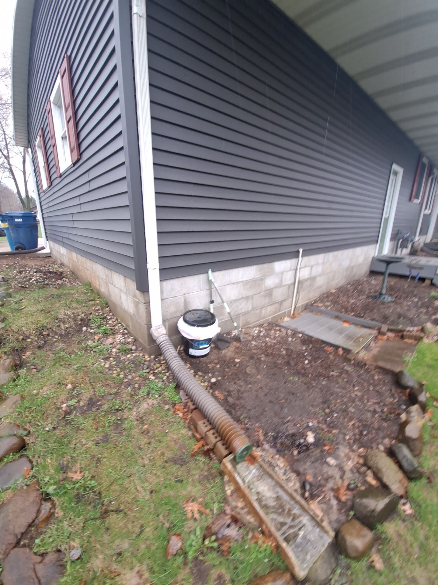 Exterior Foundation Painting in Muskegon Michigan by Gordon Painting