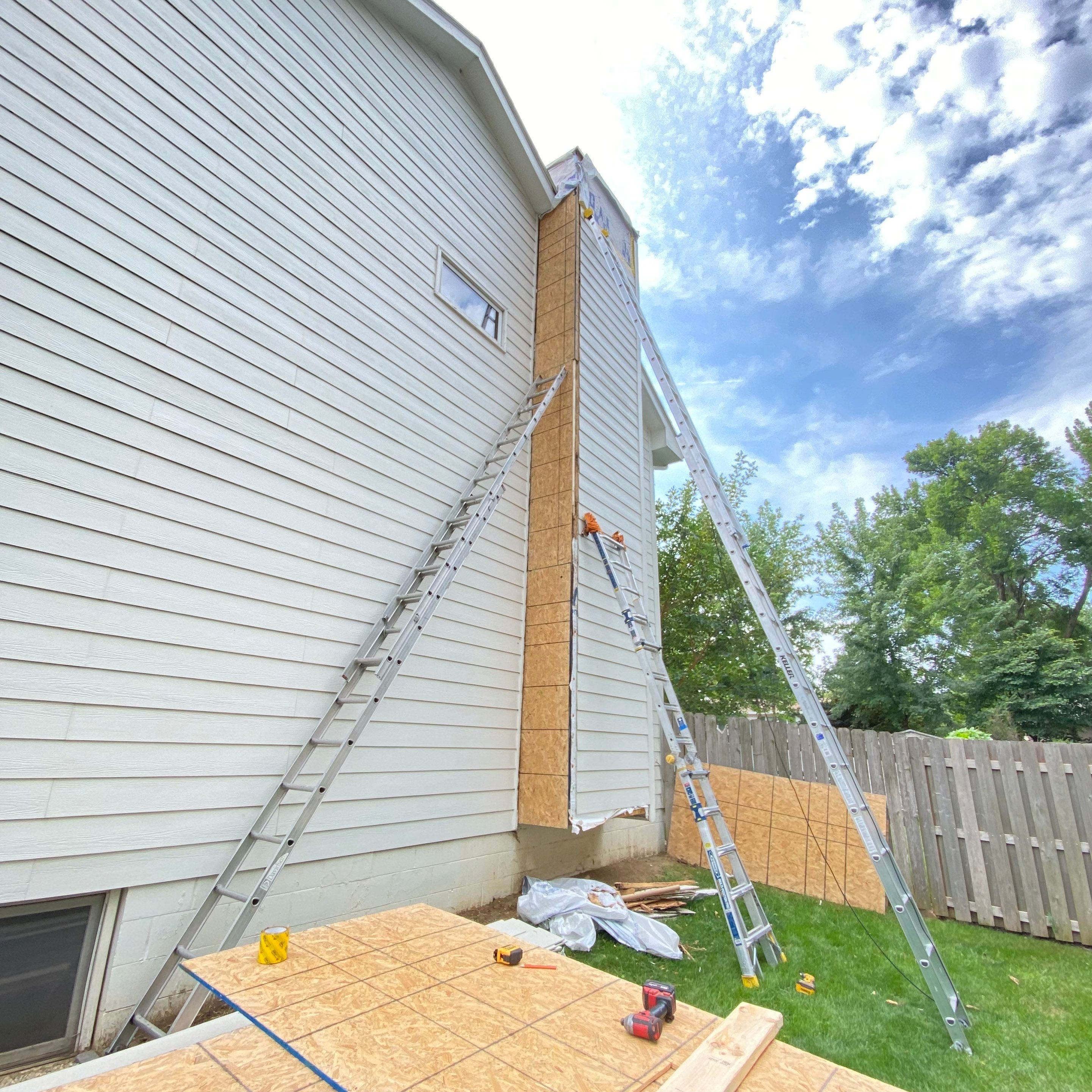 Siding Repair by Crows Roofing LLC