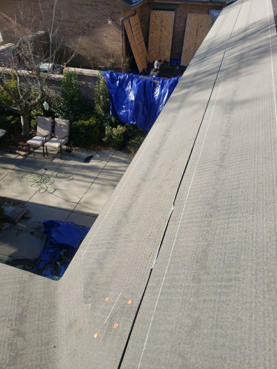 Storm Damaged Roof using GAF Timberline HDZ - Lifetime Shingle by The Roof Doctor