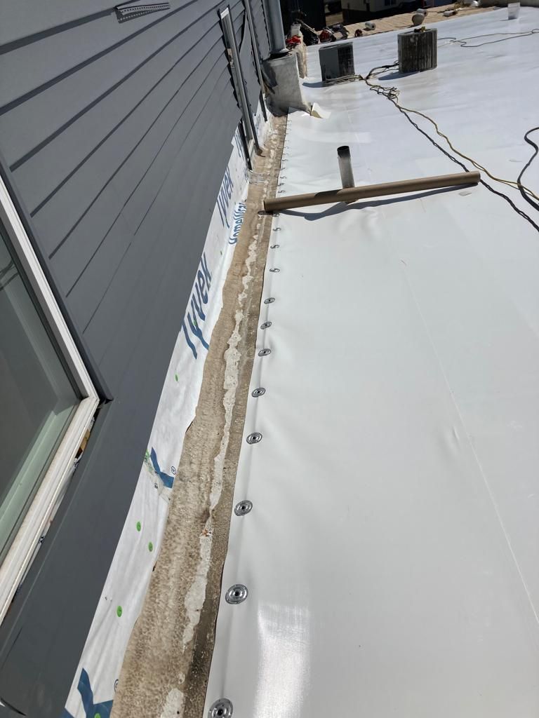 Small Downtown Building in Lake View Iowa  by Grell Roofing, LLC