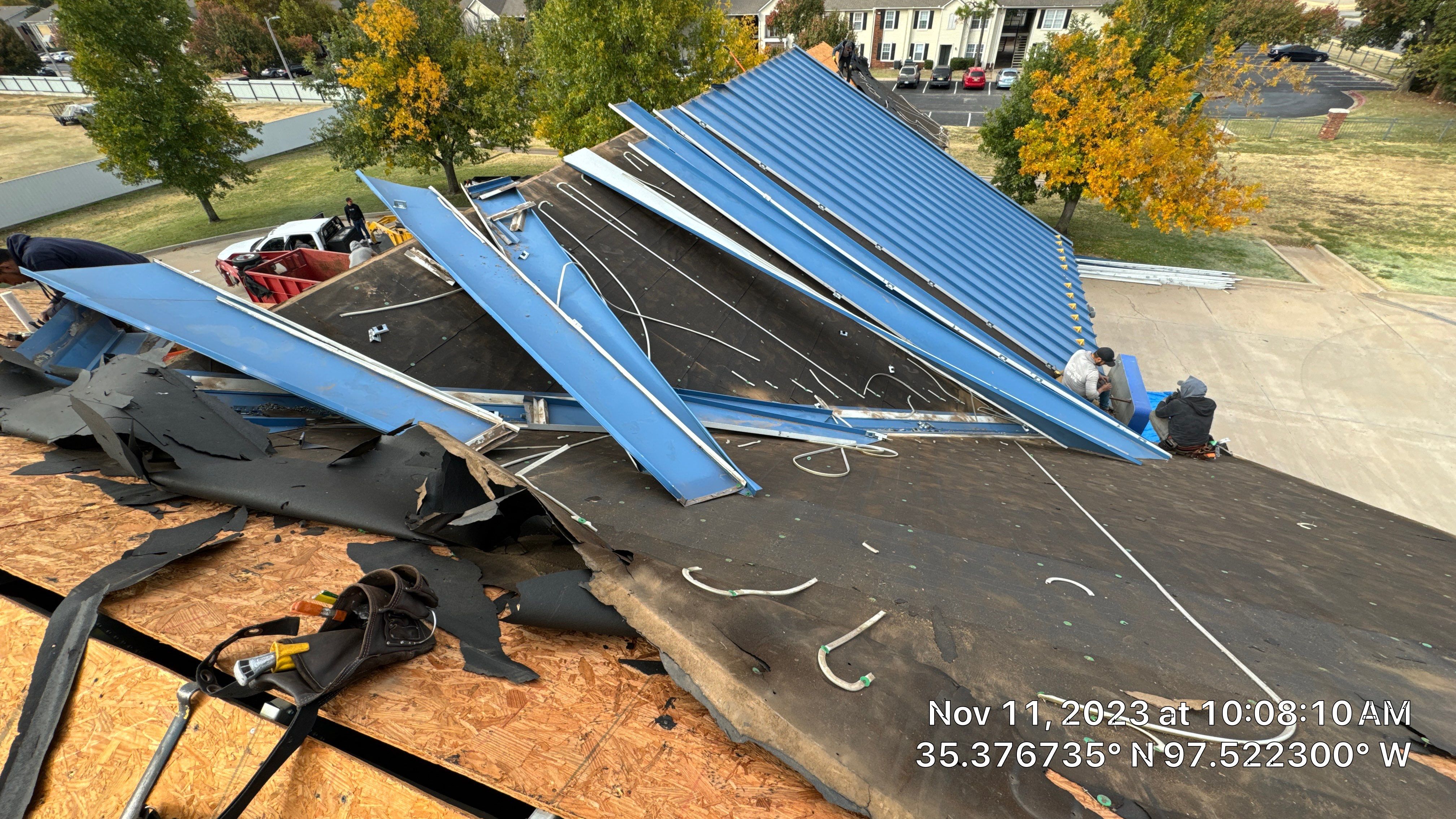 Commercial Roofing Installation using Certainteed Belmont IR by Castillo Roofing