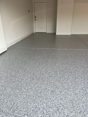 Garage Floor Coating using Gravel