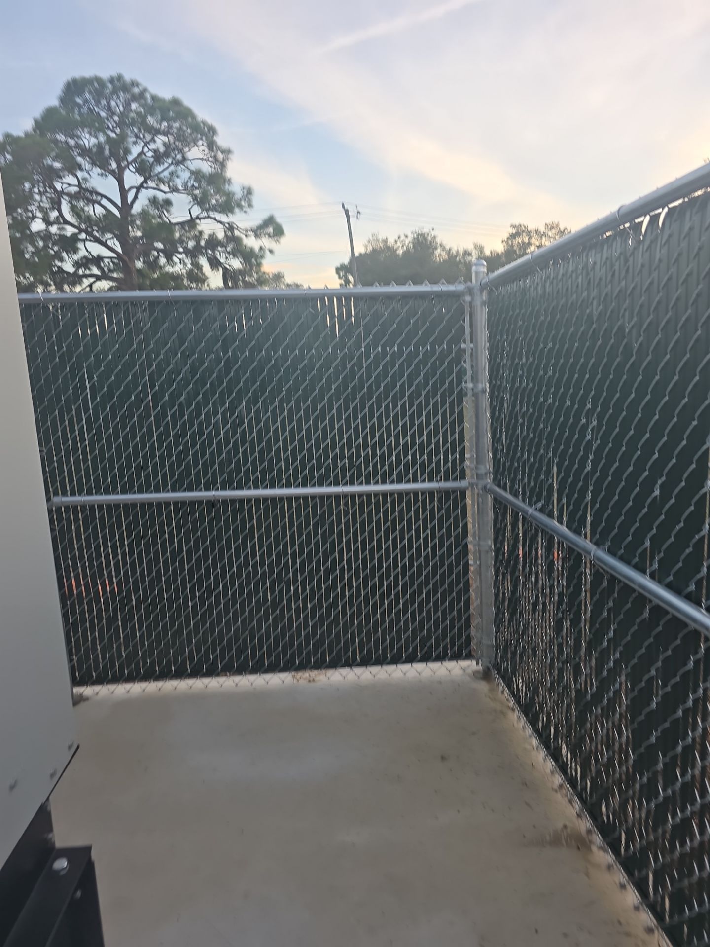 Commercial Chain Link Fence with Slats in Port Charlotte by True Fence LLC