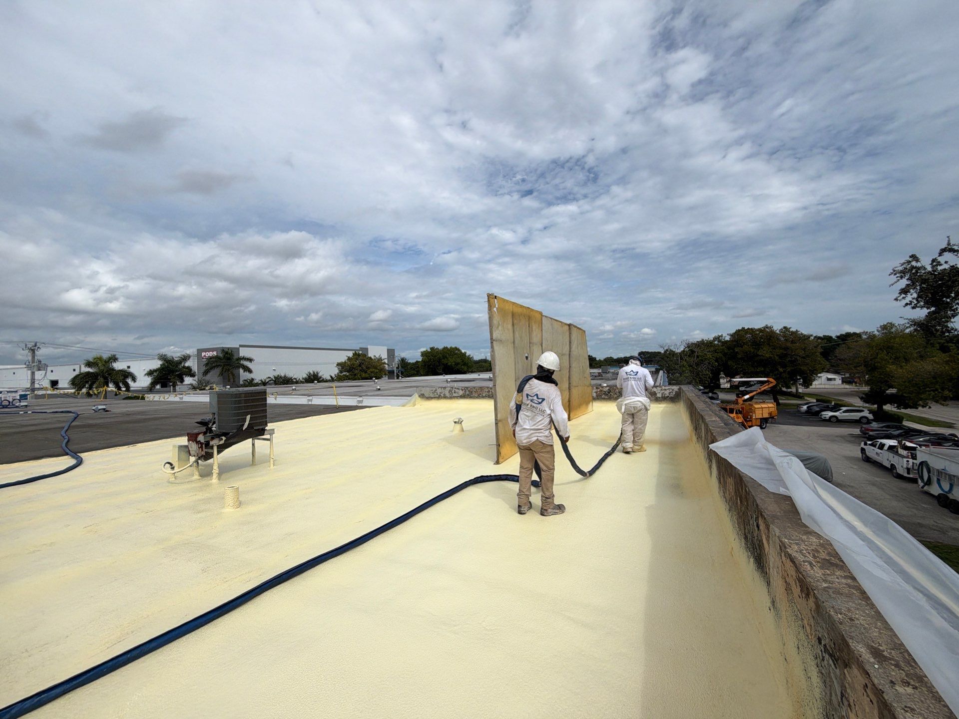 Fort Lauderdale Commercial Roof Restoration with Spray Foam Coating by Roof King LLC