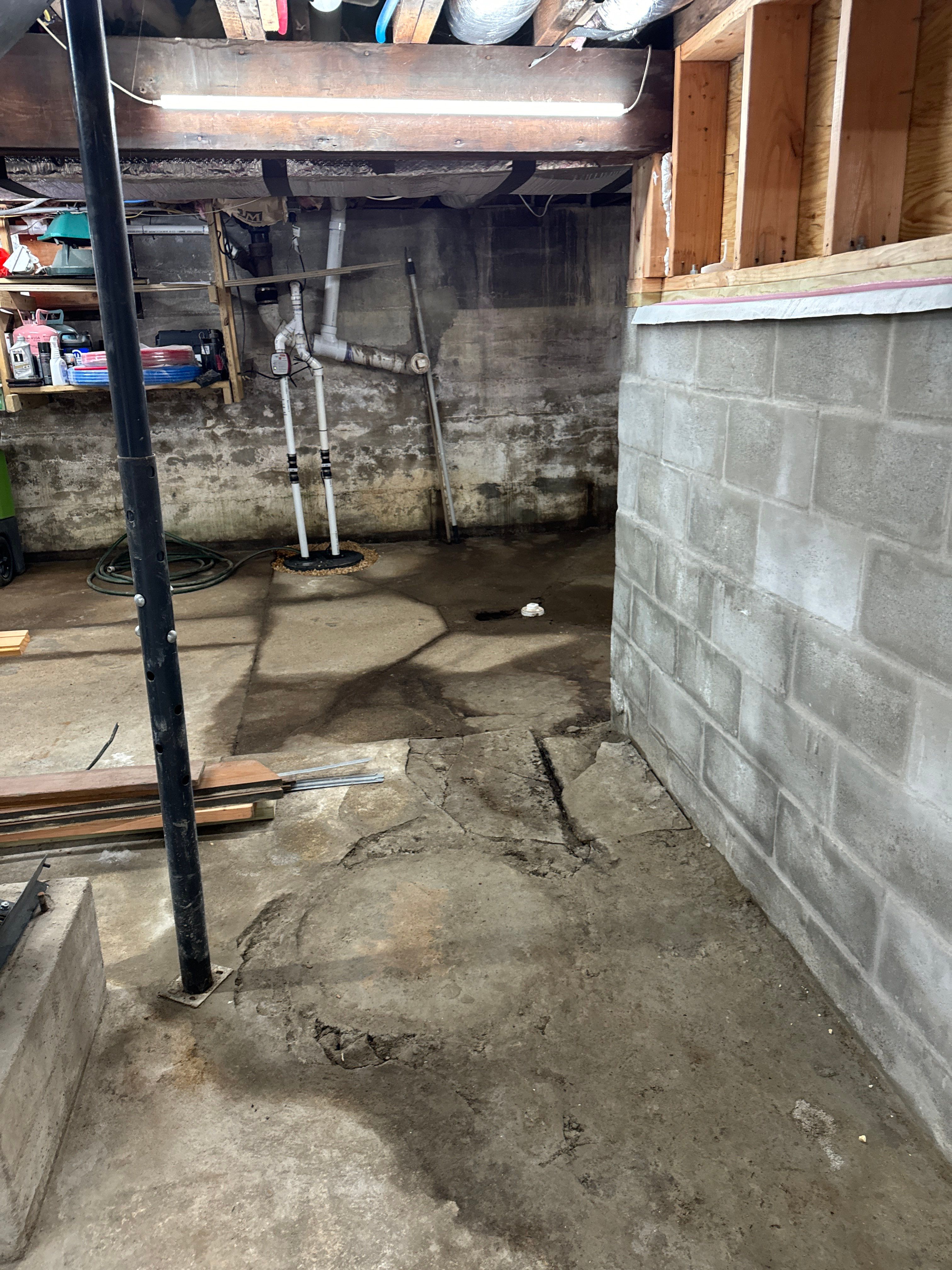 Interior French Drain Boonton NJ by Pure Service Pro, LLC 