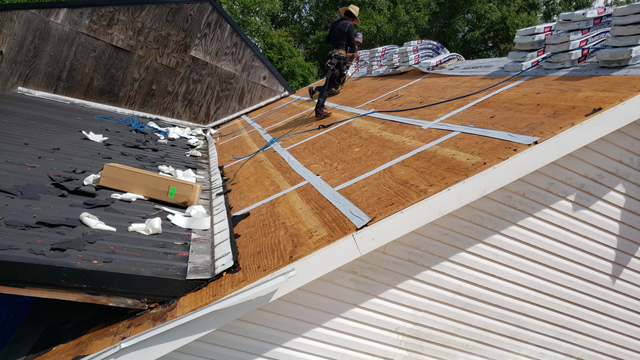 Residential Roofing Installation using Roof Replacement by American Roofing & Construction LLC