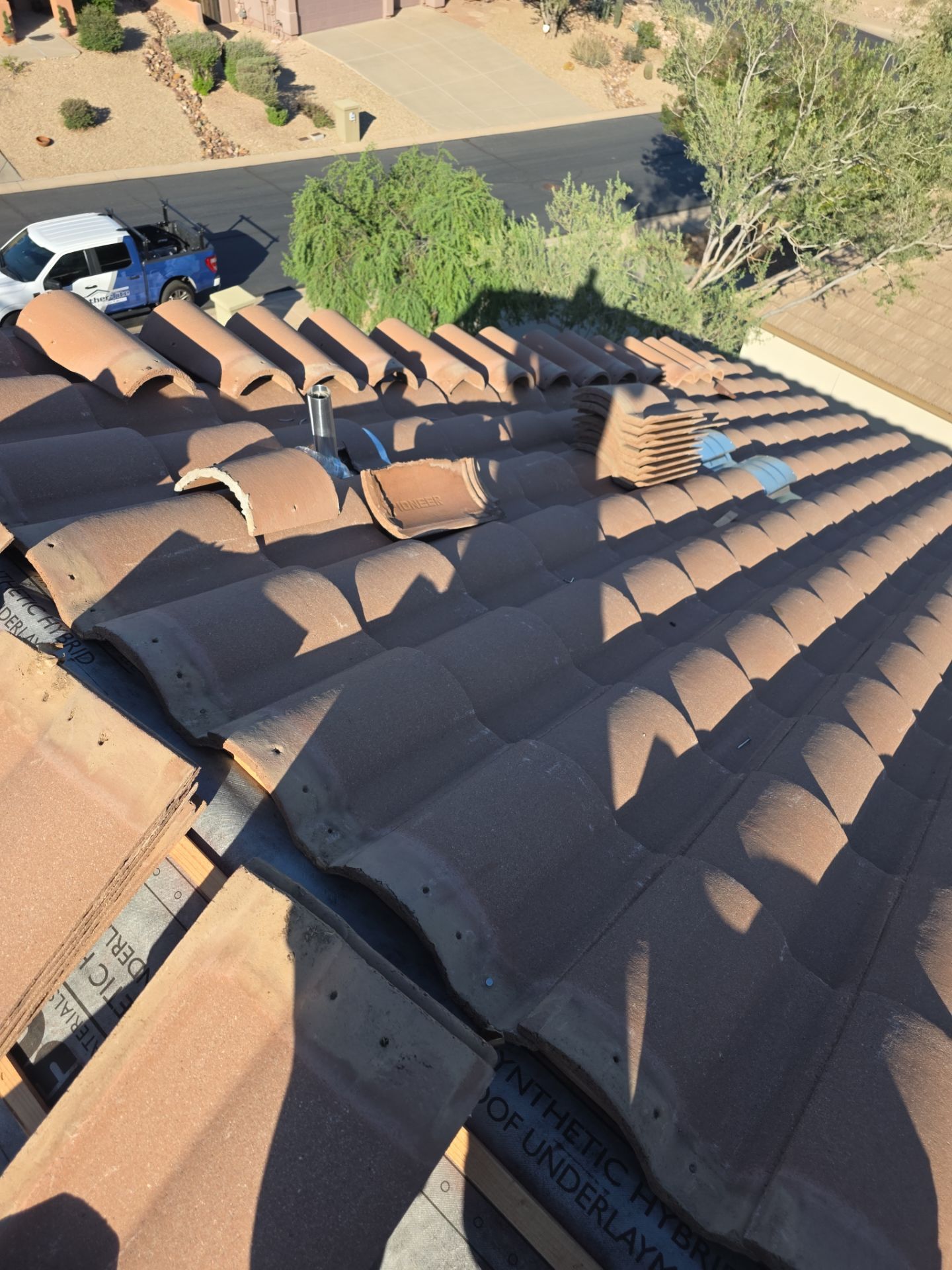 Tile Reset using Concrete Tiles in Gold Canyon by Weather-Tite Roofing