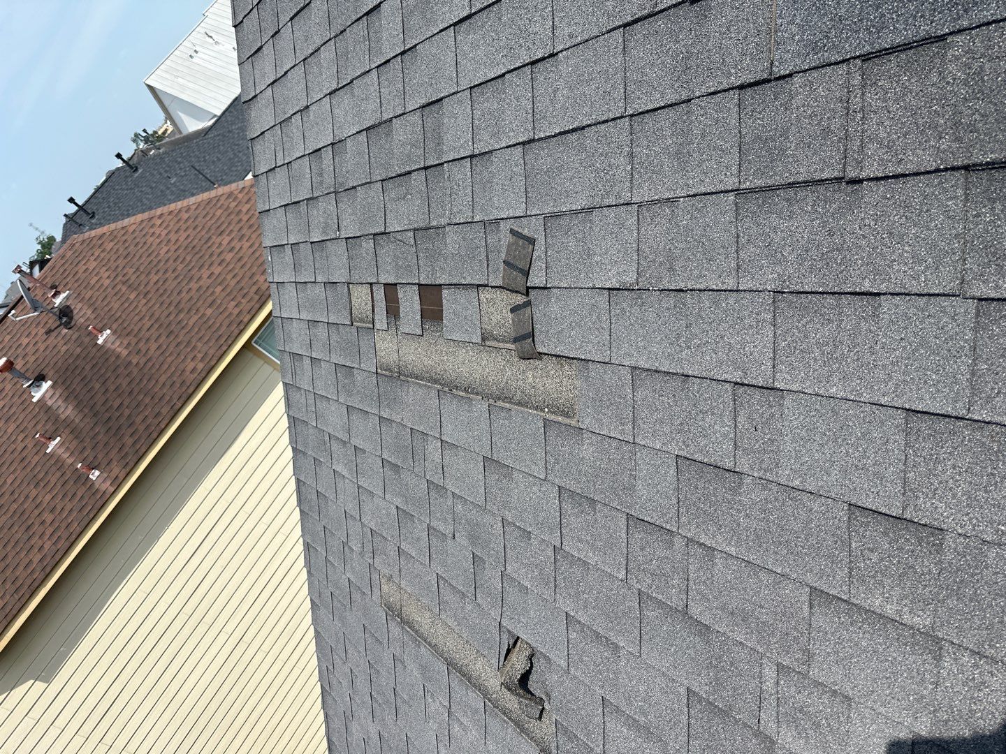 Hail Damage using Owen's Corning Duration (Lifetime) Shingles by Roof Repair Company