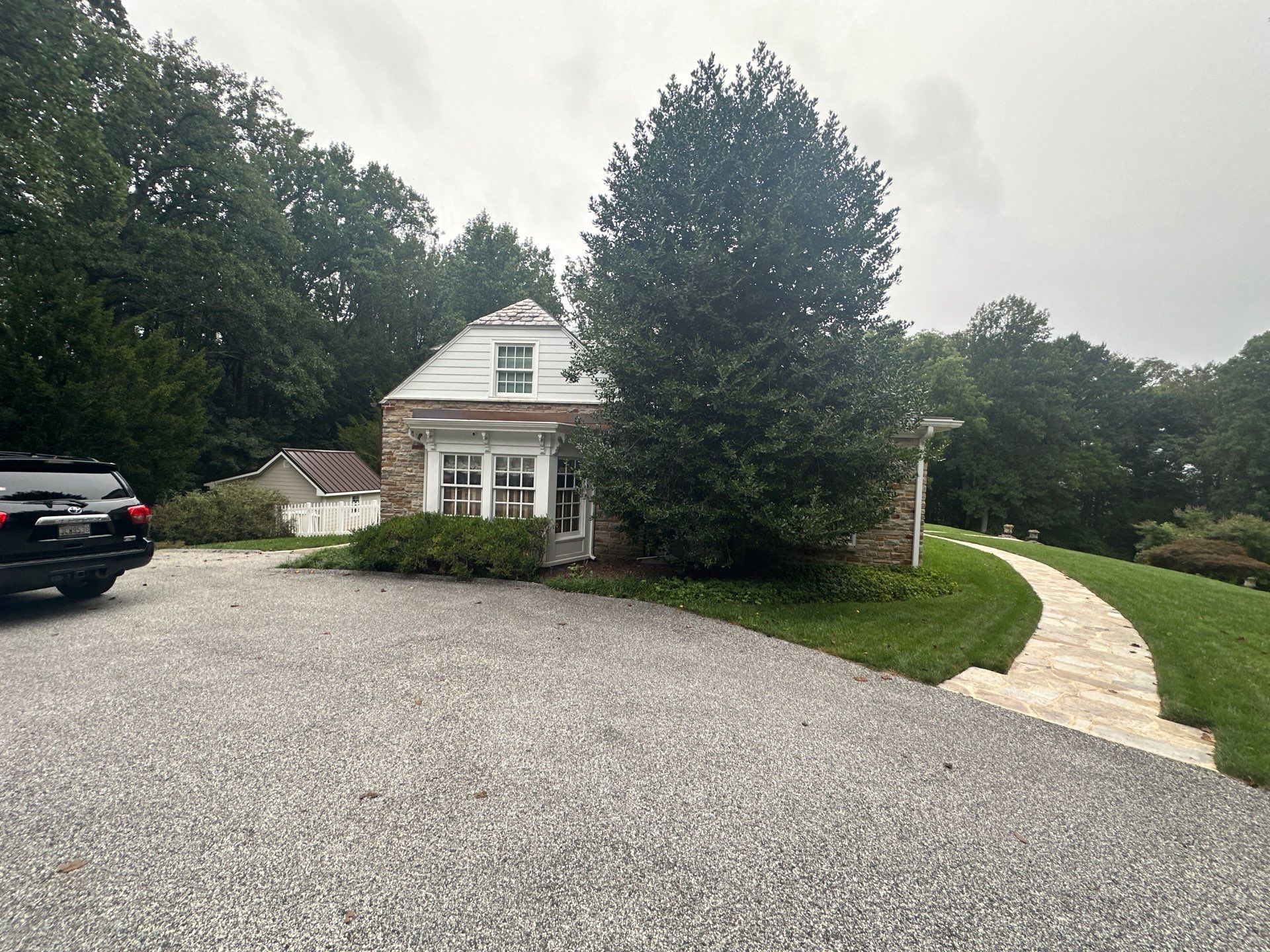 Custom Multi-Pane Window Replacement on Maryland Stone Residence by Forbes Design Center