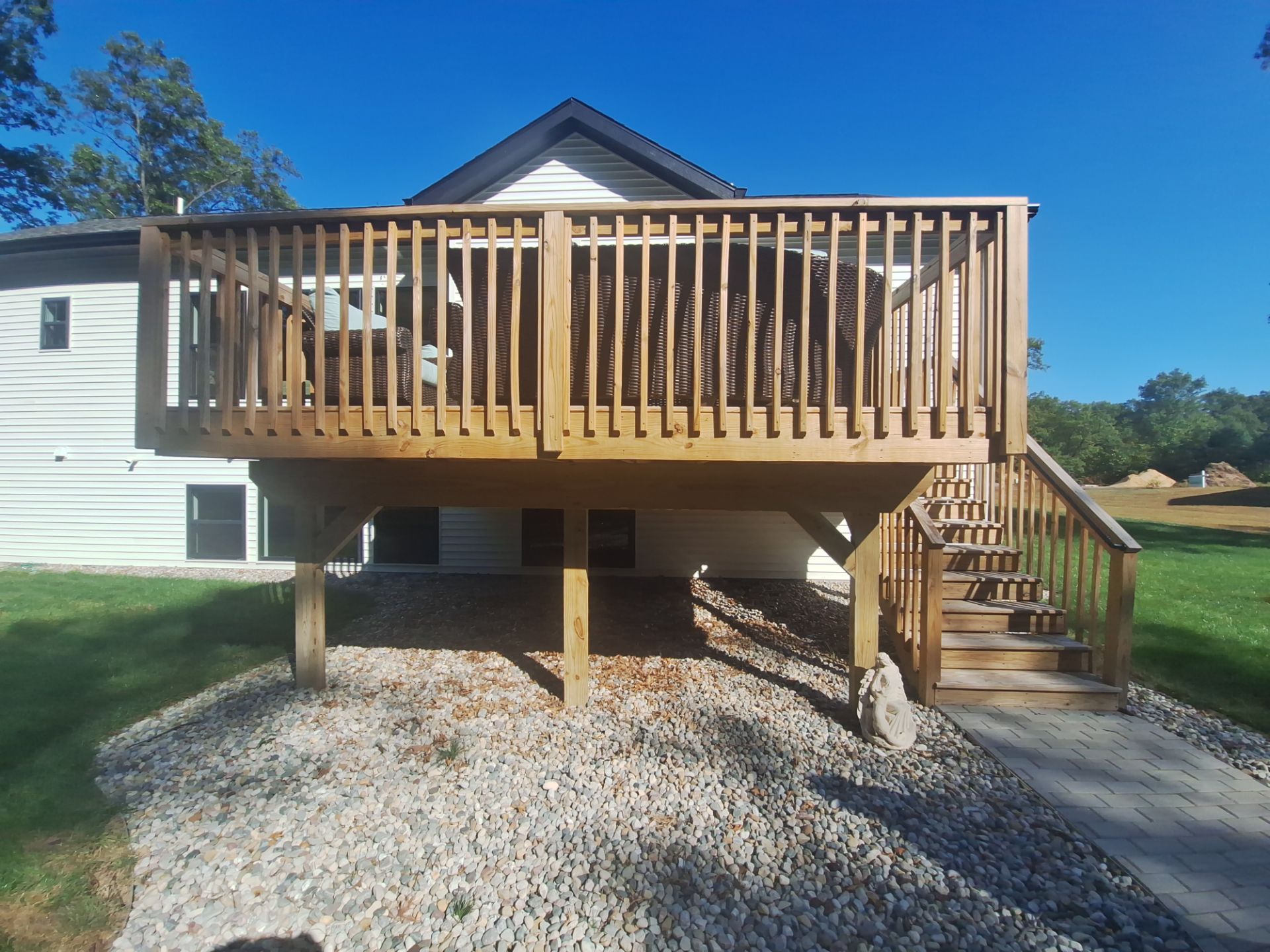 Deck Staining, Repairs & Sunshade Installation by Gordon Painting