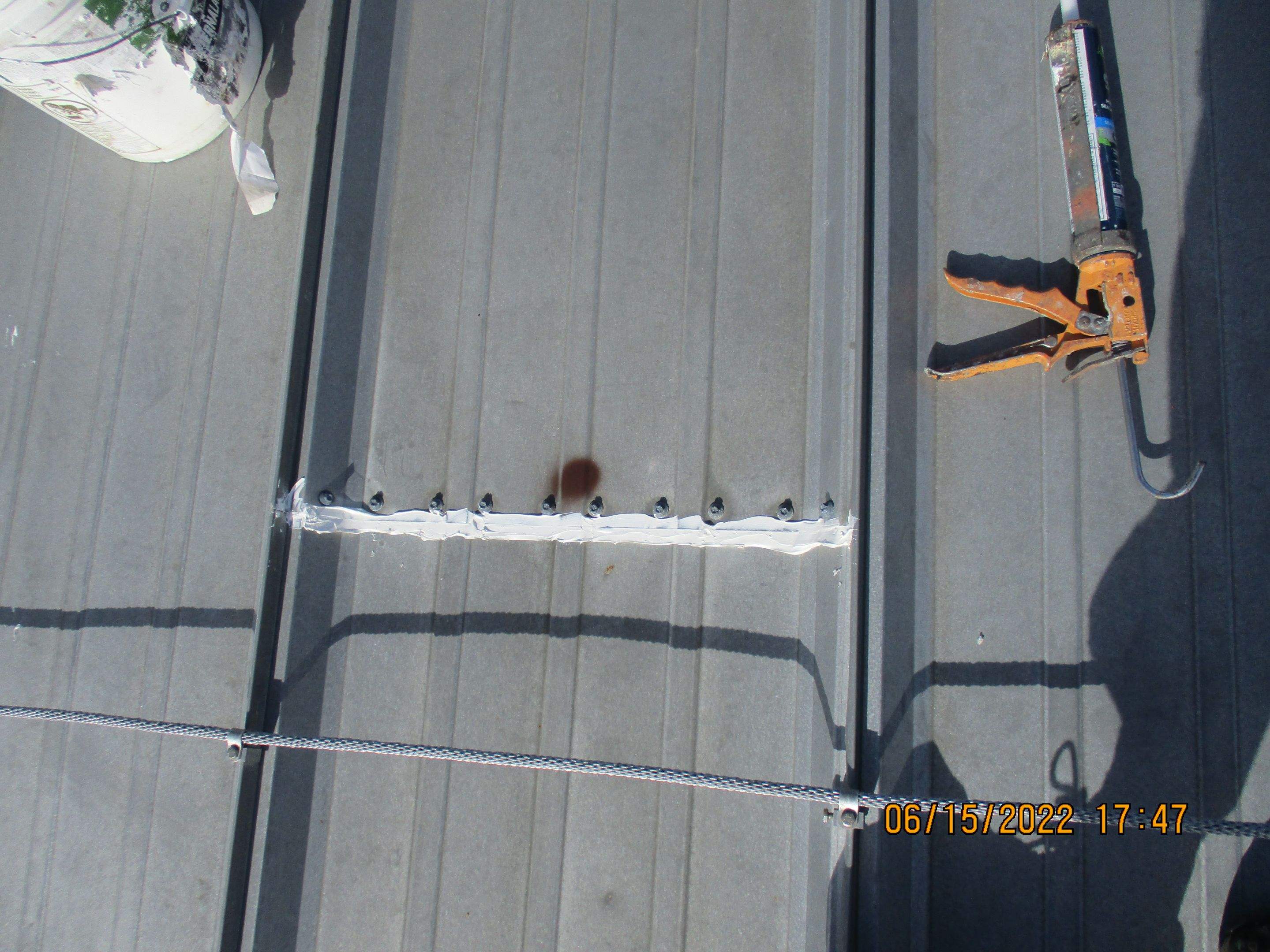 Calder Casino & Race Track Partial Metal Restoration  using #924 Eterna-Sil Premium Silicone Roof Coating by Morton Roofing, Inc.