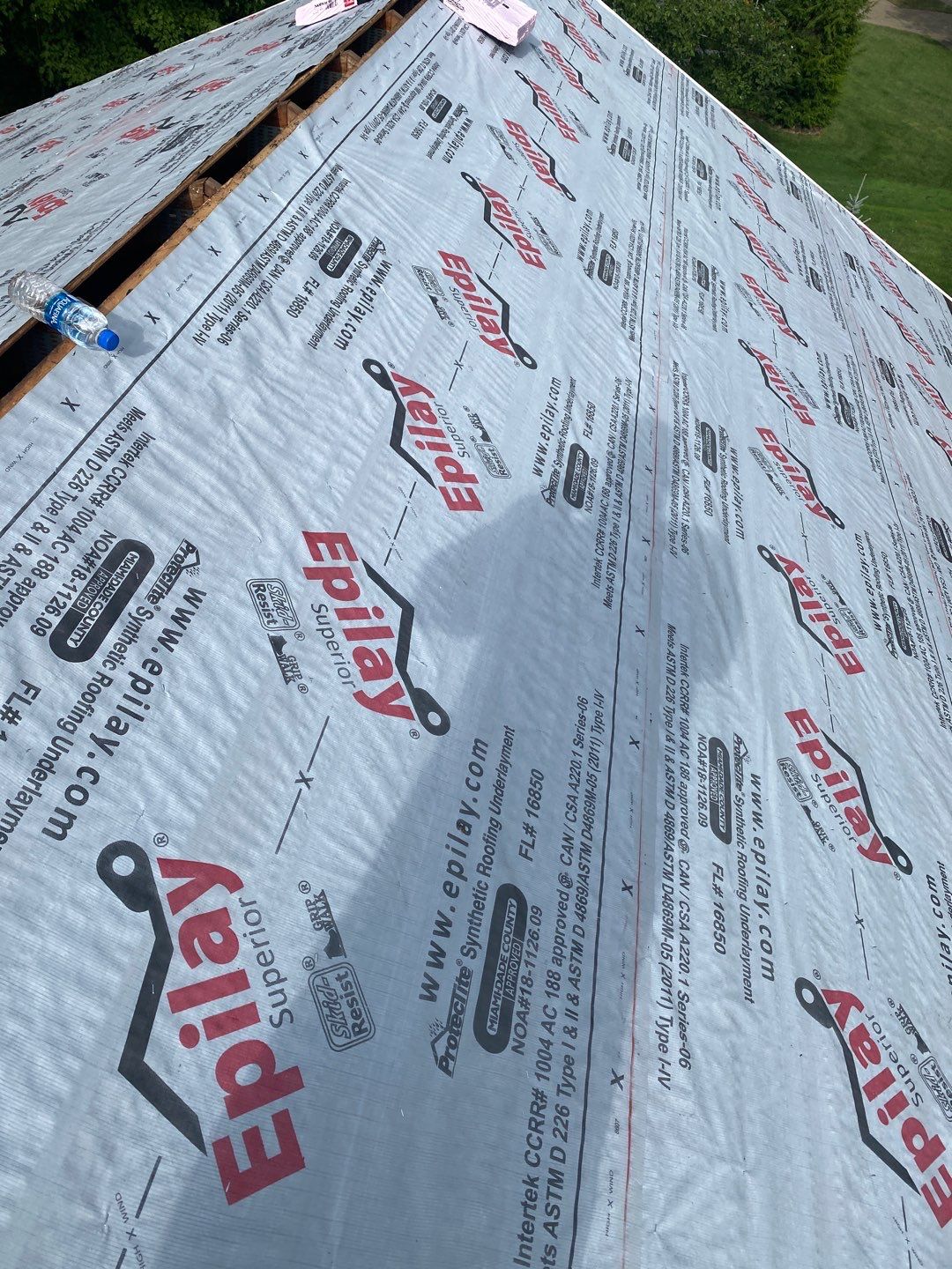 Residential Roofing Installation using owens corning duration, Harbor Blue by Absolute Roofing and Construction
