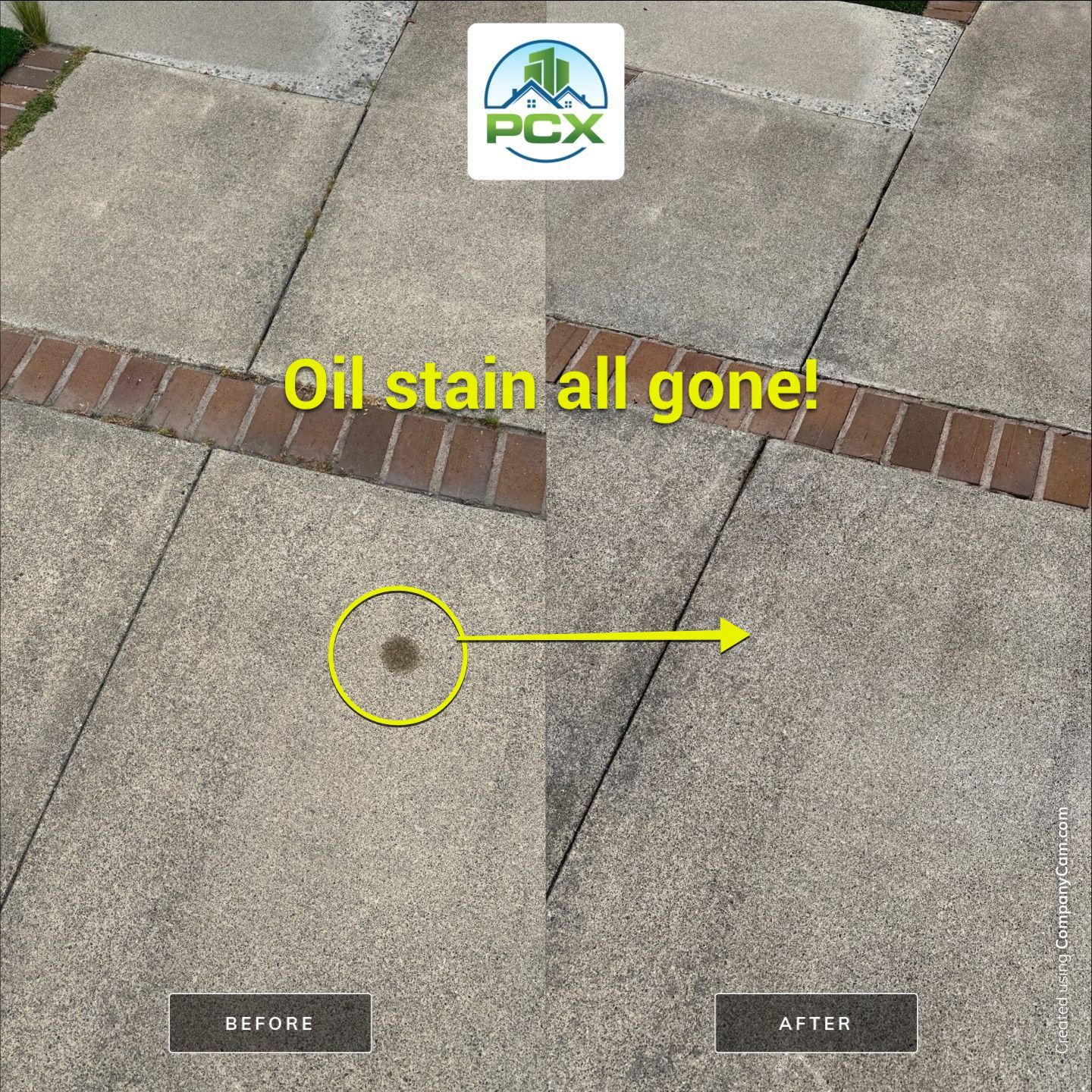 Orange County driveway restoration pressure washing by Property Cleaning Experts