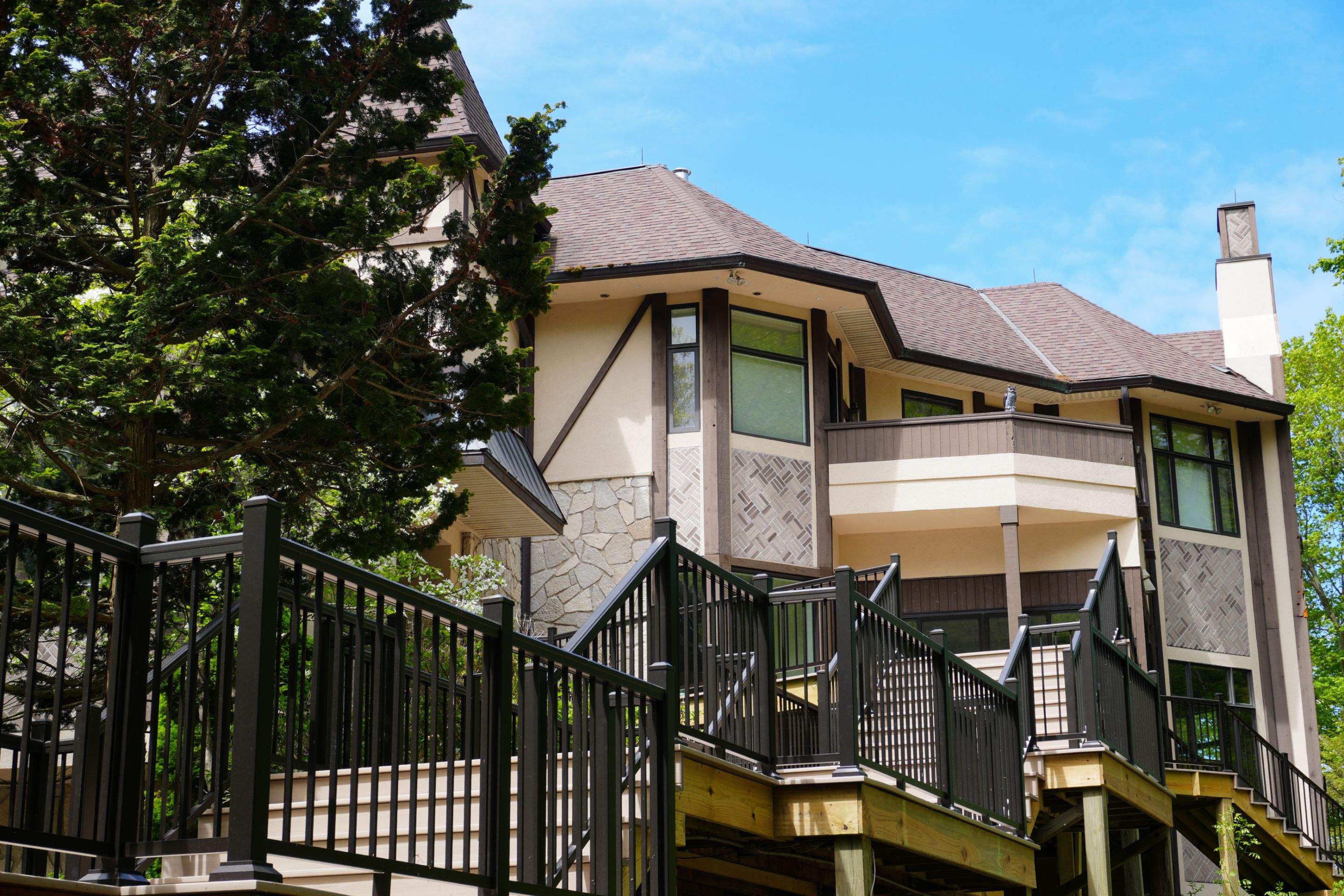 Custom Multi-Level Deck in Grand Haven by Cutting Edge Homes