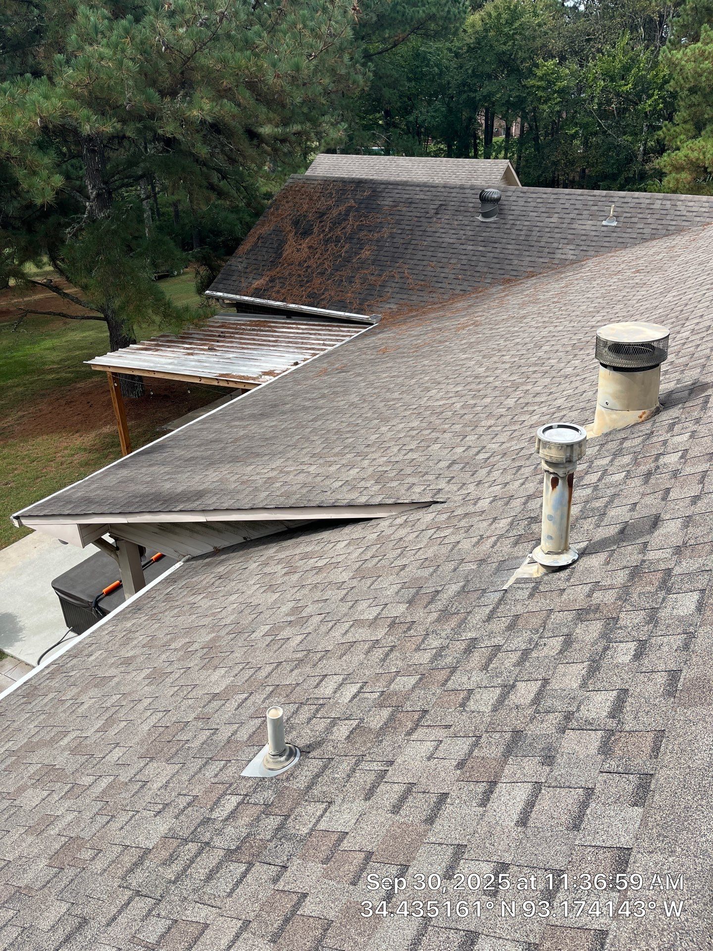 Full Residential Roof Replacement with GAF Timberline HDZ Shingles in Hot Springs by Temple Roofing and Exteriors