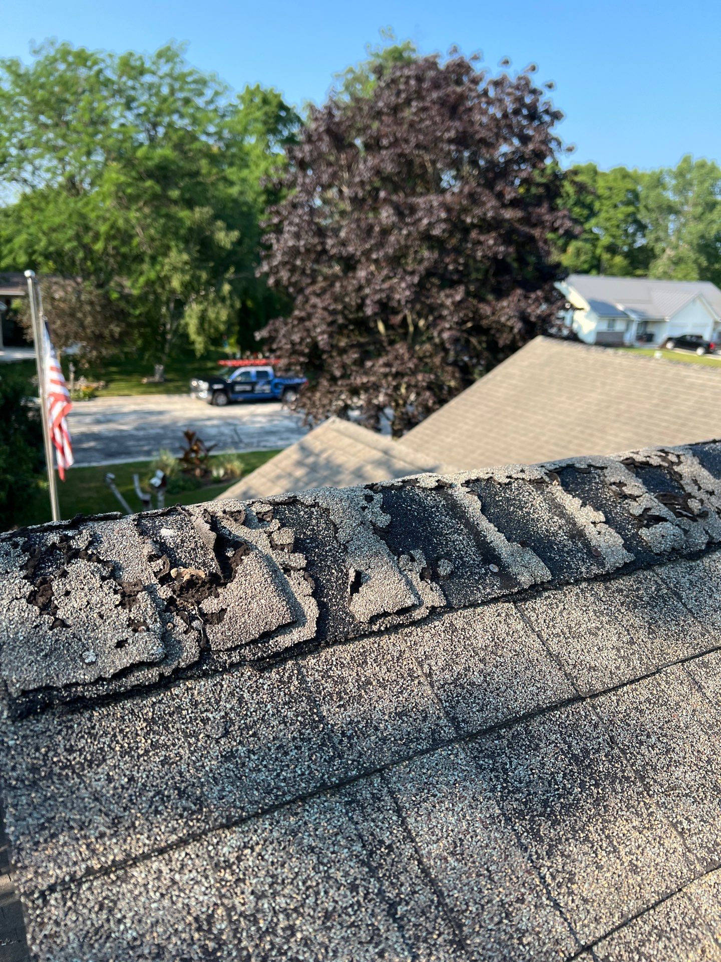 Residential Roof Installation in Sheboygan Falls, WI: GAF Timberline Natural Shadow Shingles & Rain Drop Gutter Protection by Gellings Roofing and Siding LLC