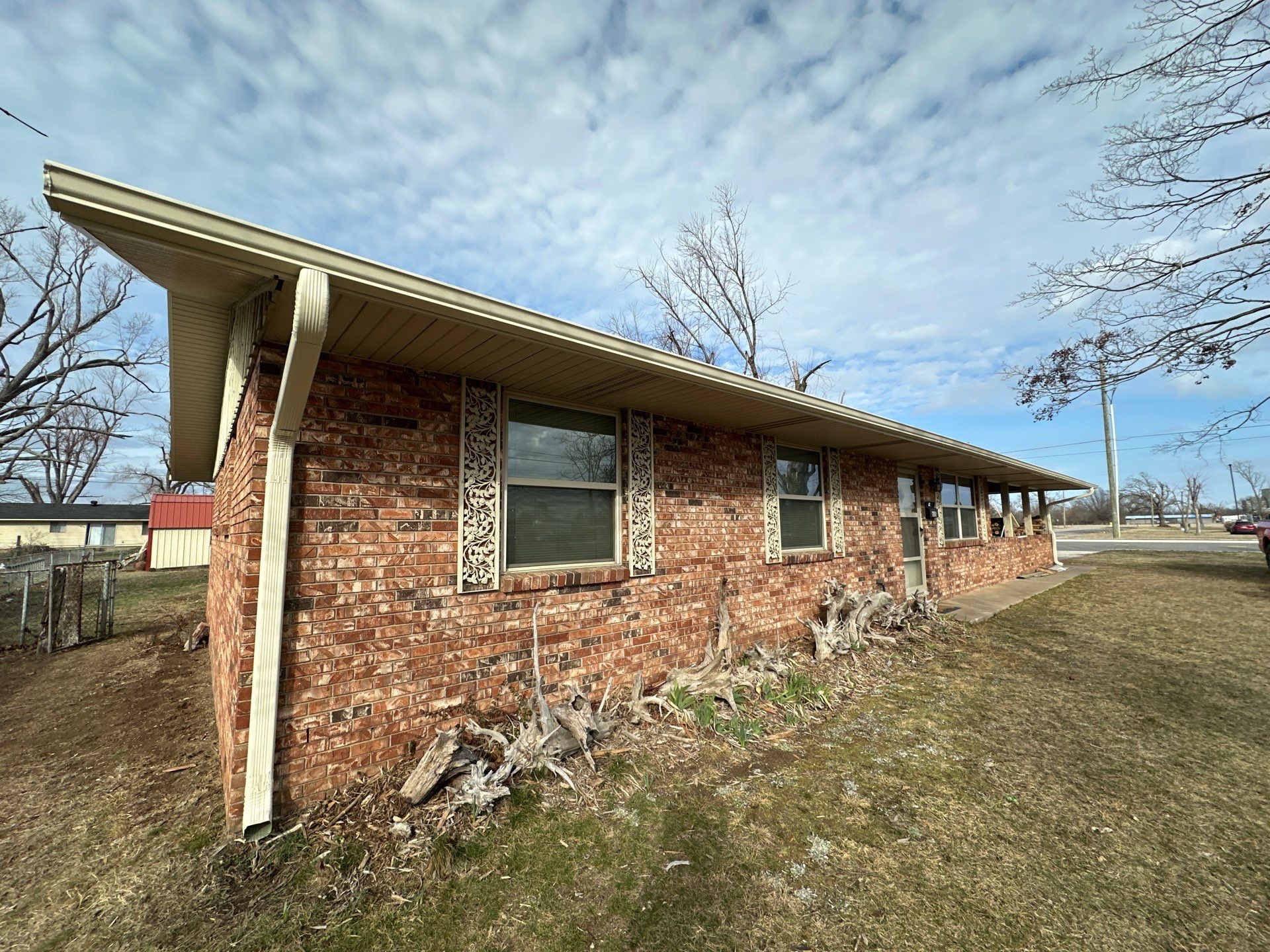 Almond 5" Gutter Install Rogers, AR by Chappell Gutter & Exterior