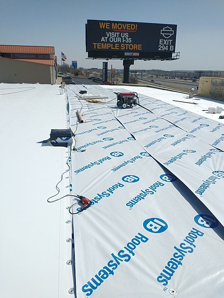 Bio-Life Commercial Roof Replacement using IB Systems PVC by Roof Experts