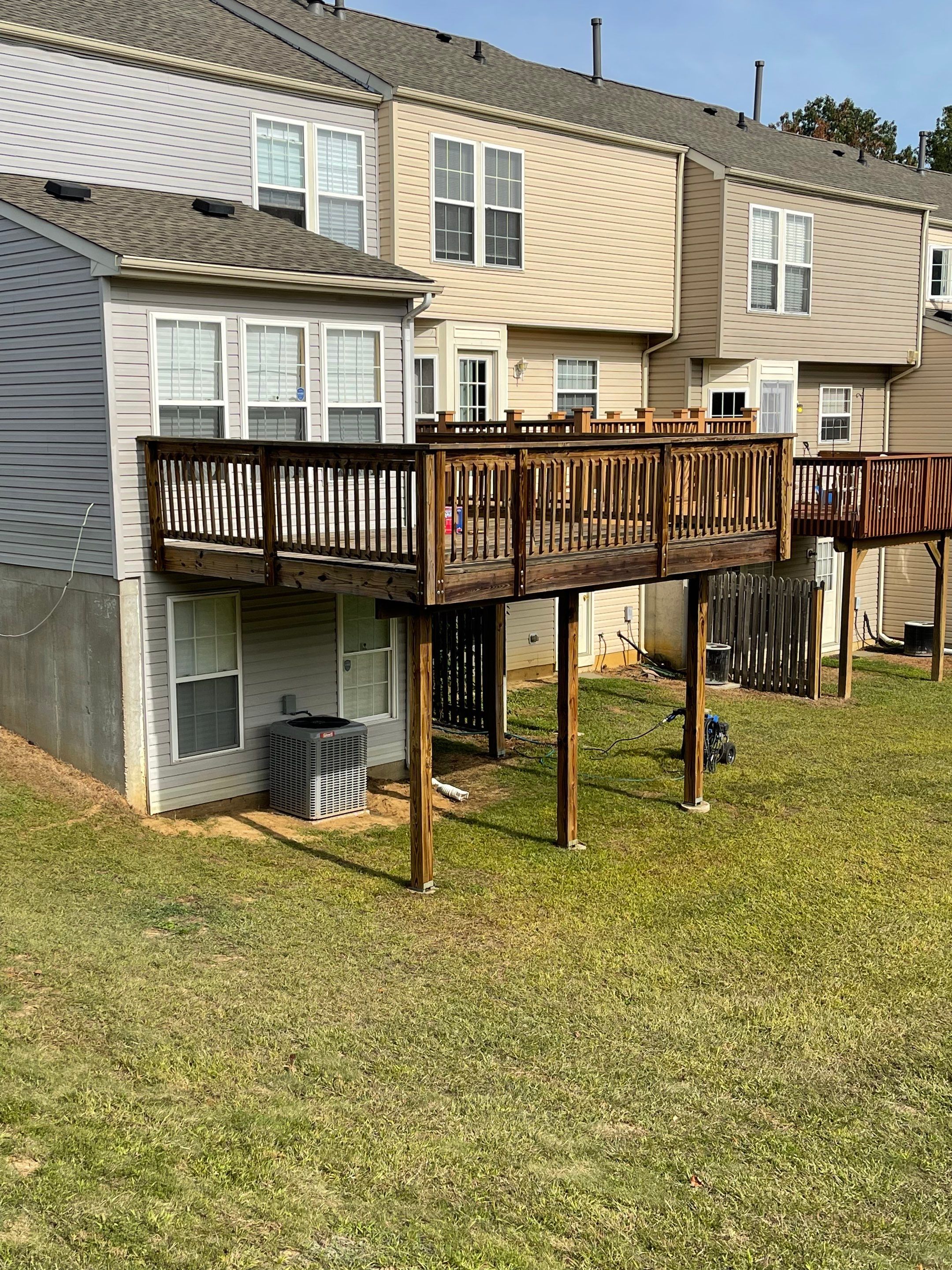Deck Refinishing using Powerwasher by A1 NERDY HOMES LLC