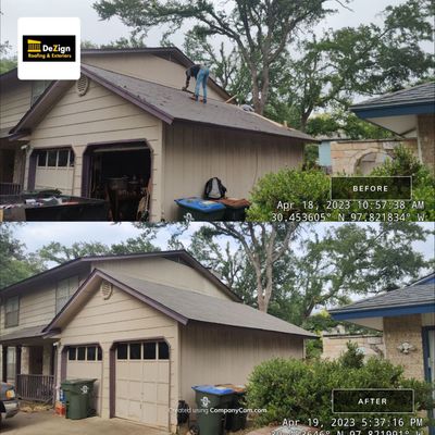 Residential Roofing Repair using Owens Corning Driftwood
