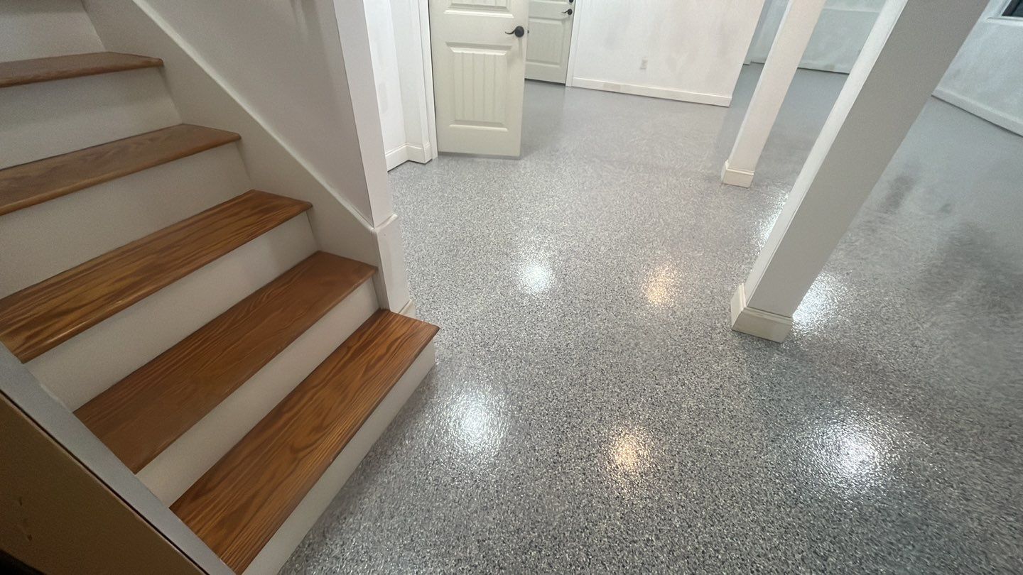 Rommel family Basement TransFLOORmation by Symphony Concrete Coatings