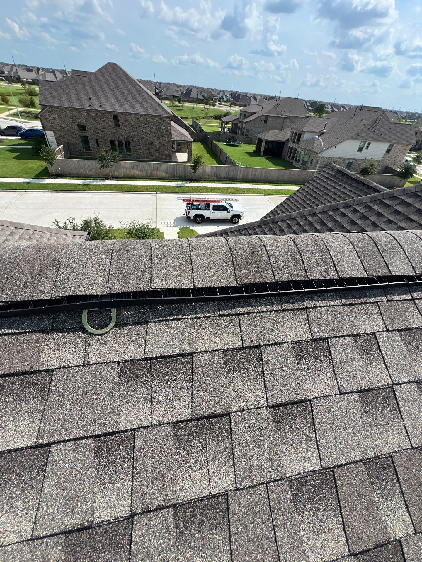 Hail Damage using Owen's Corning Duration (Lifetime) Shingles by Roof Repair Company