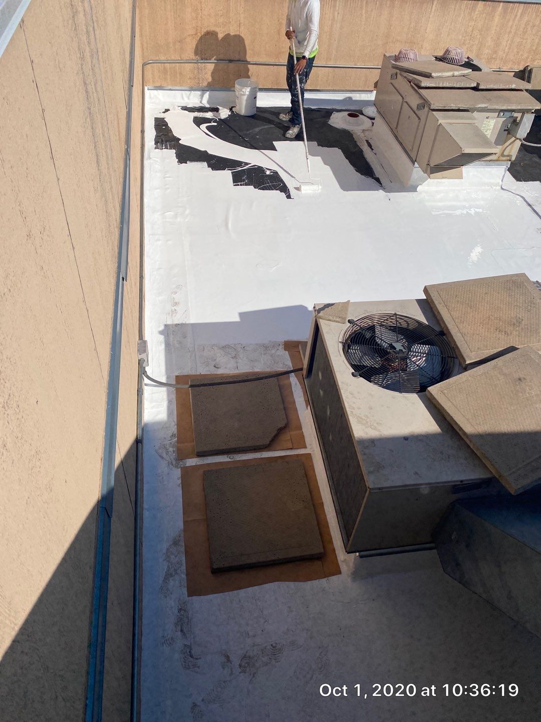 Commercial Roofing Installation using American Standard Coating - S  by A to Z Roofing