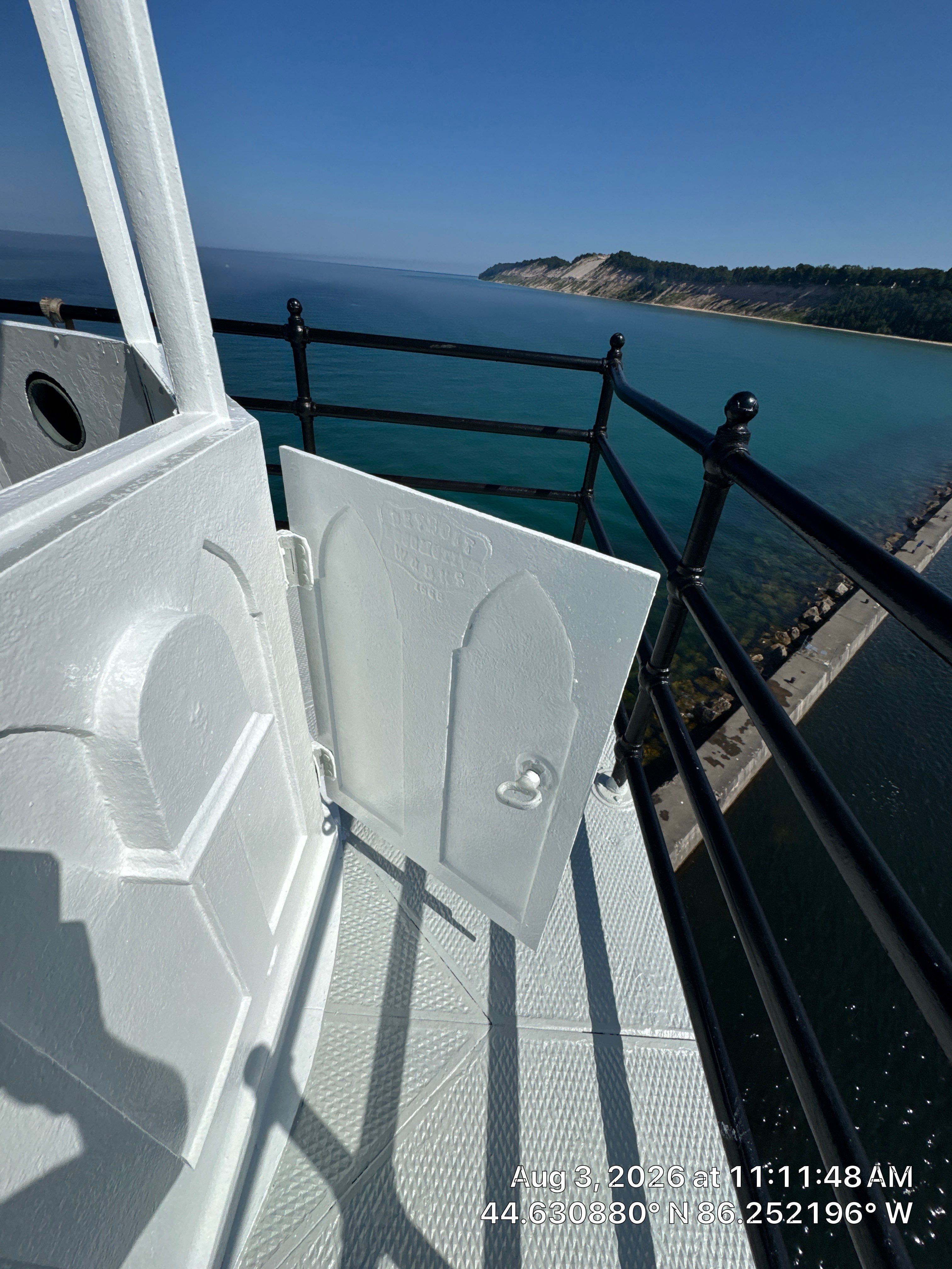 Historical Restoration and Coating of Frankfort North Breakwater Lighthouse by Finkle Preservation & Construction 
