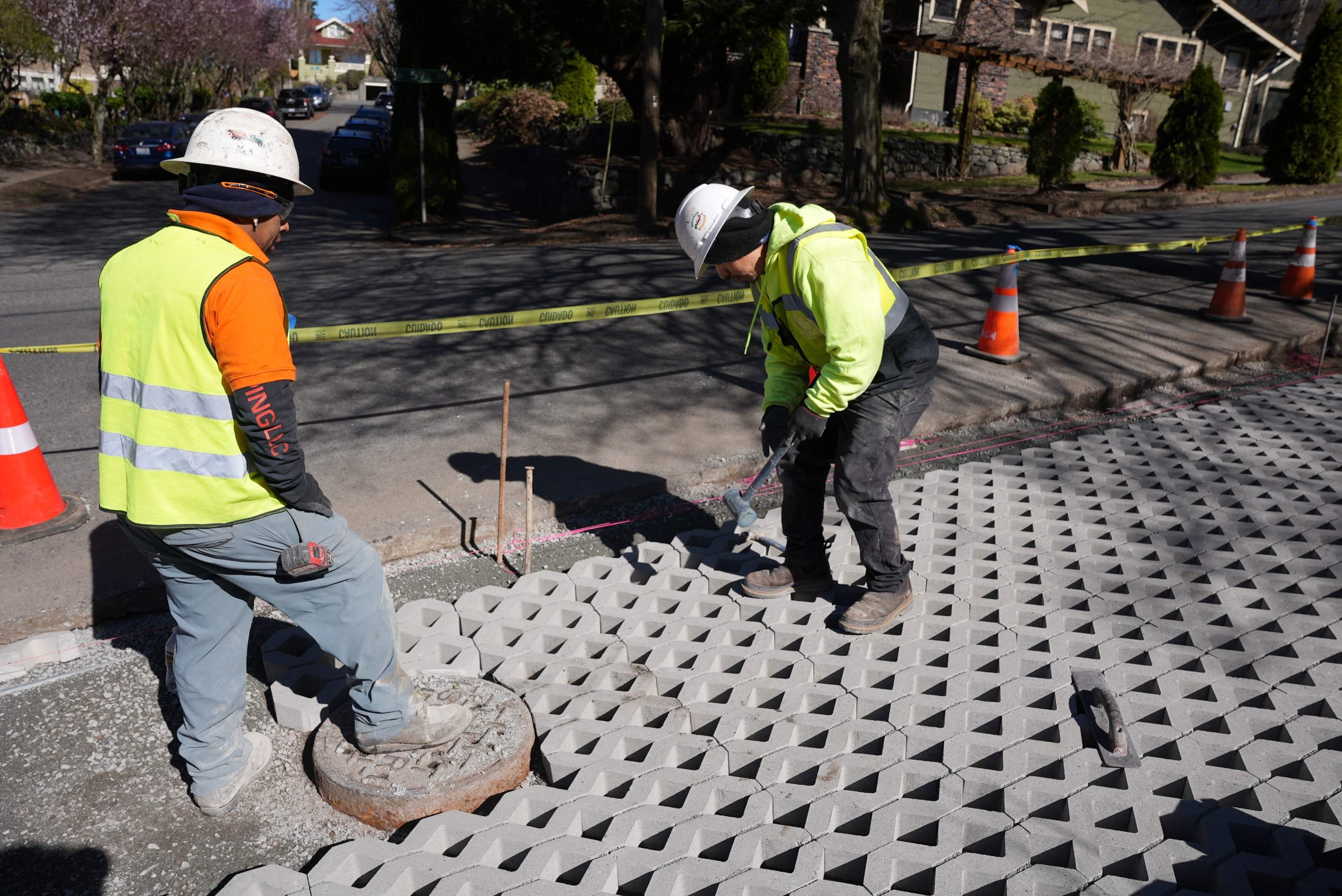 Russell | Turfstone Pavers Driveway  by Jireh Asphalt & Concrete Inc 