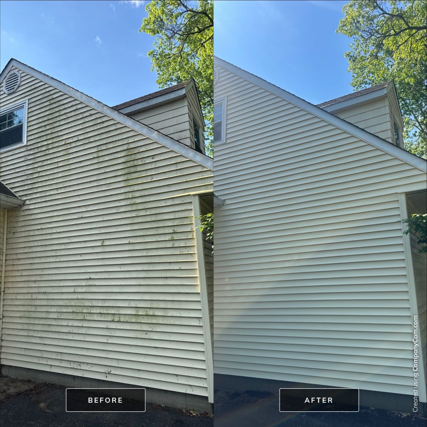 Project in Island Lake by Simmons Power & Soft Washing