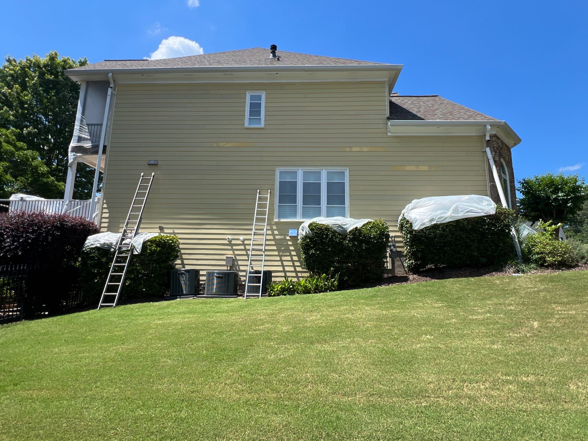 Full Exterior Siding Replacement and Stone Veneer Installation in Roswell by Swift Home Renovations