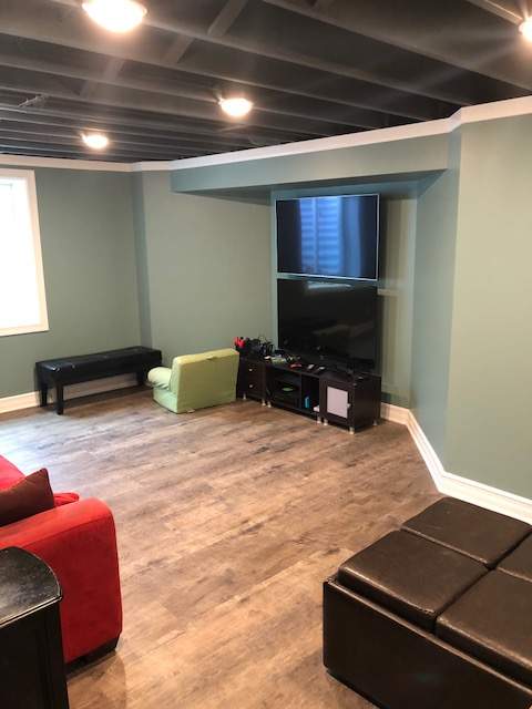 Basement Remodel by Ivy Lea Construction