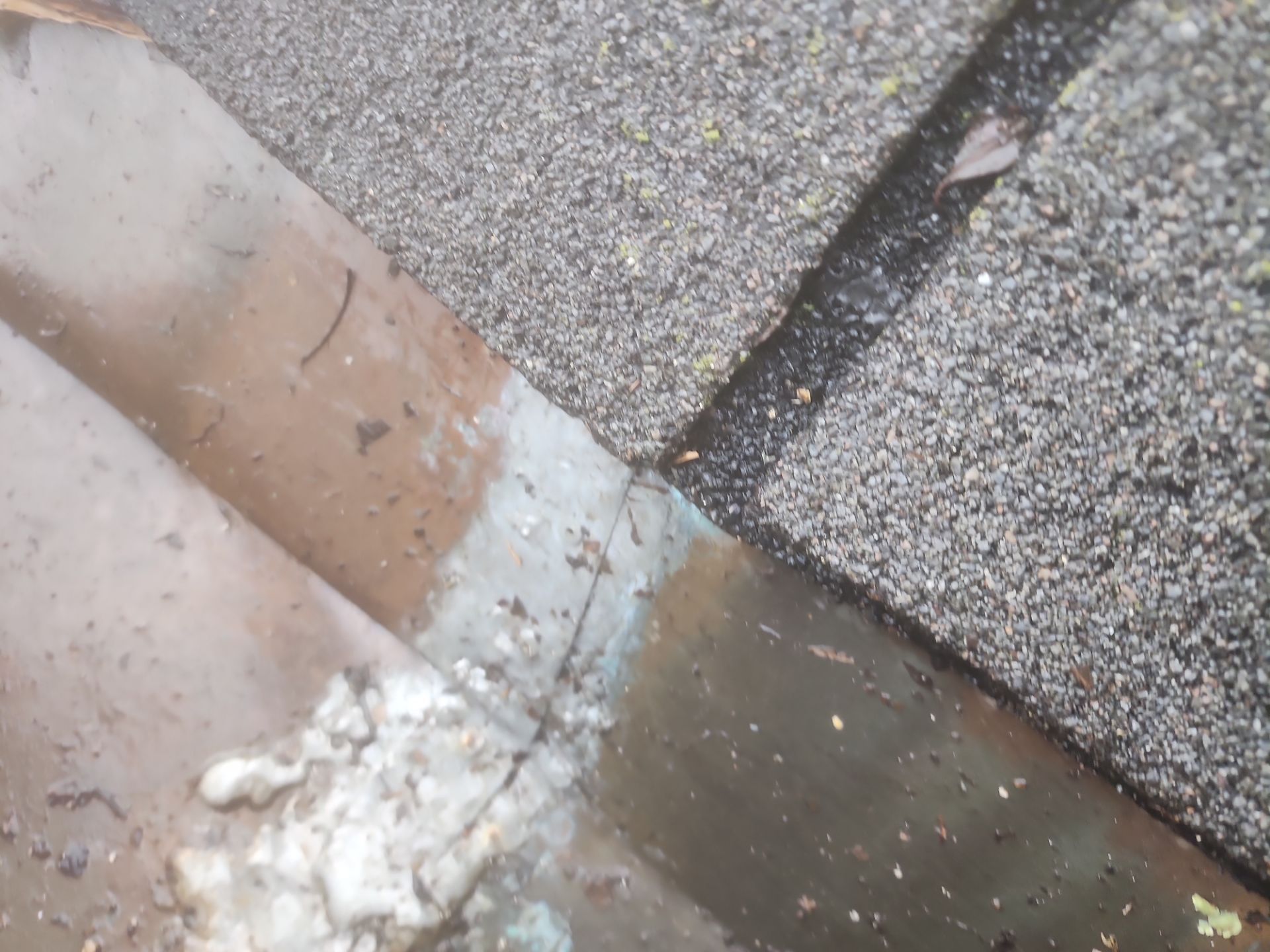 Close-up of new architectural shingle installation