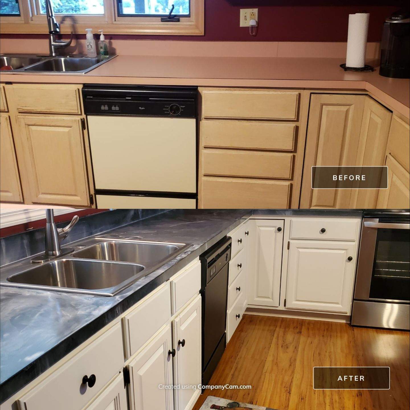 High End Kitchen Cabinet Painting by Ryan Amato Painting LLC and Lehigh Valley Epoxy