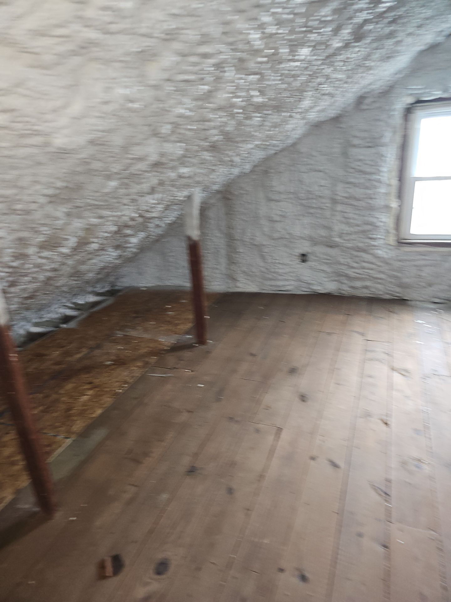 Attic Insulation using open cell spray foam by NYS Foam & Energy