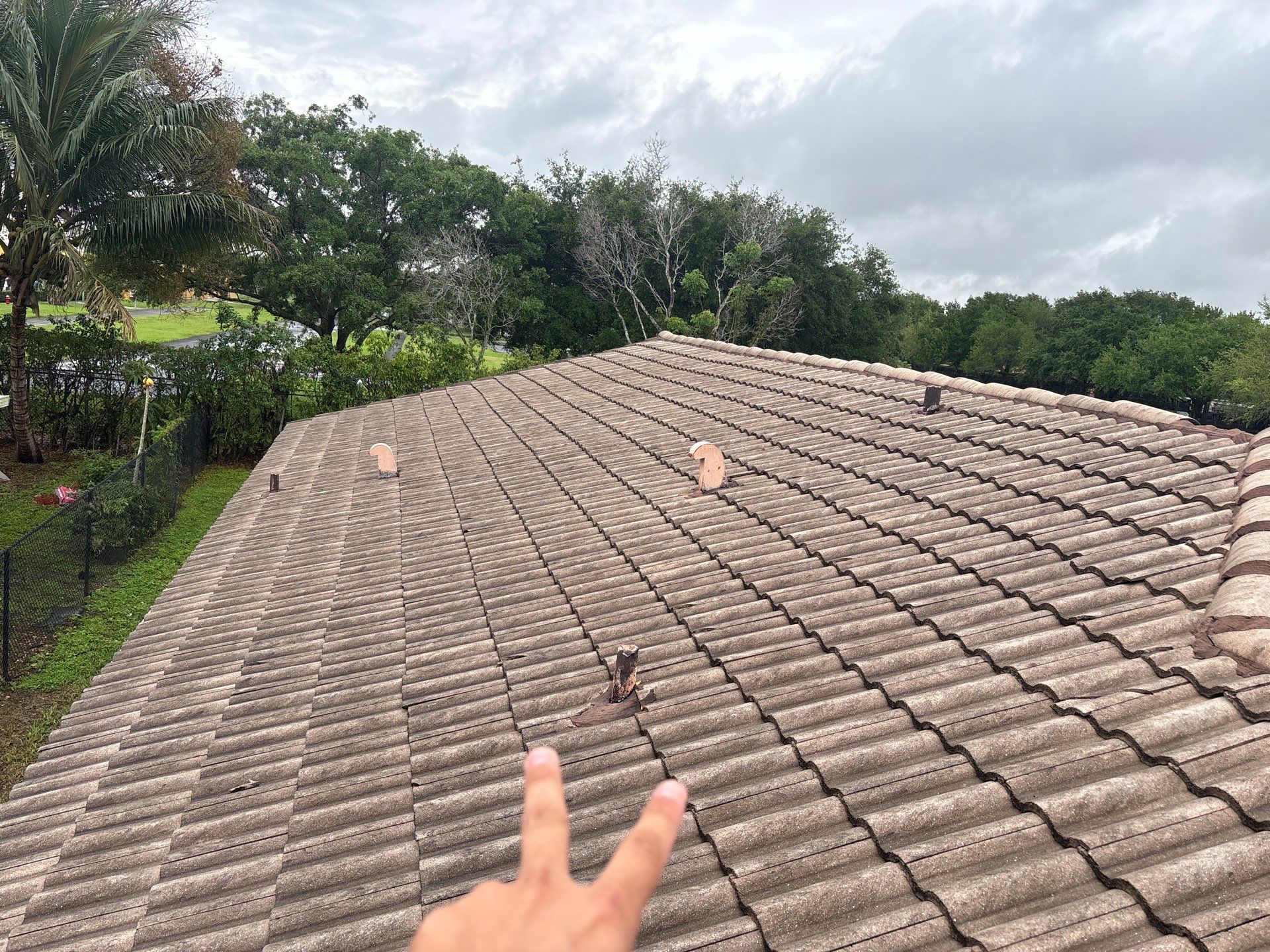 Residential Concrete Tile Roof Replacement and Deck Repair in Miramar by Aastro Roofing