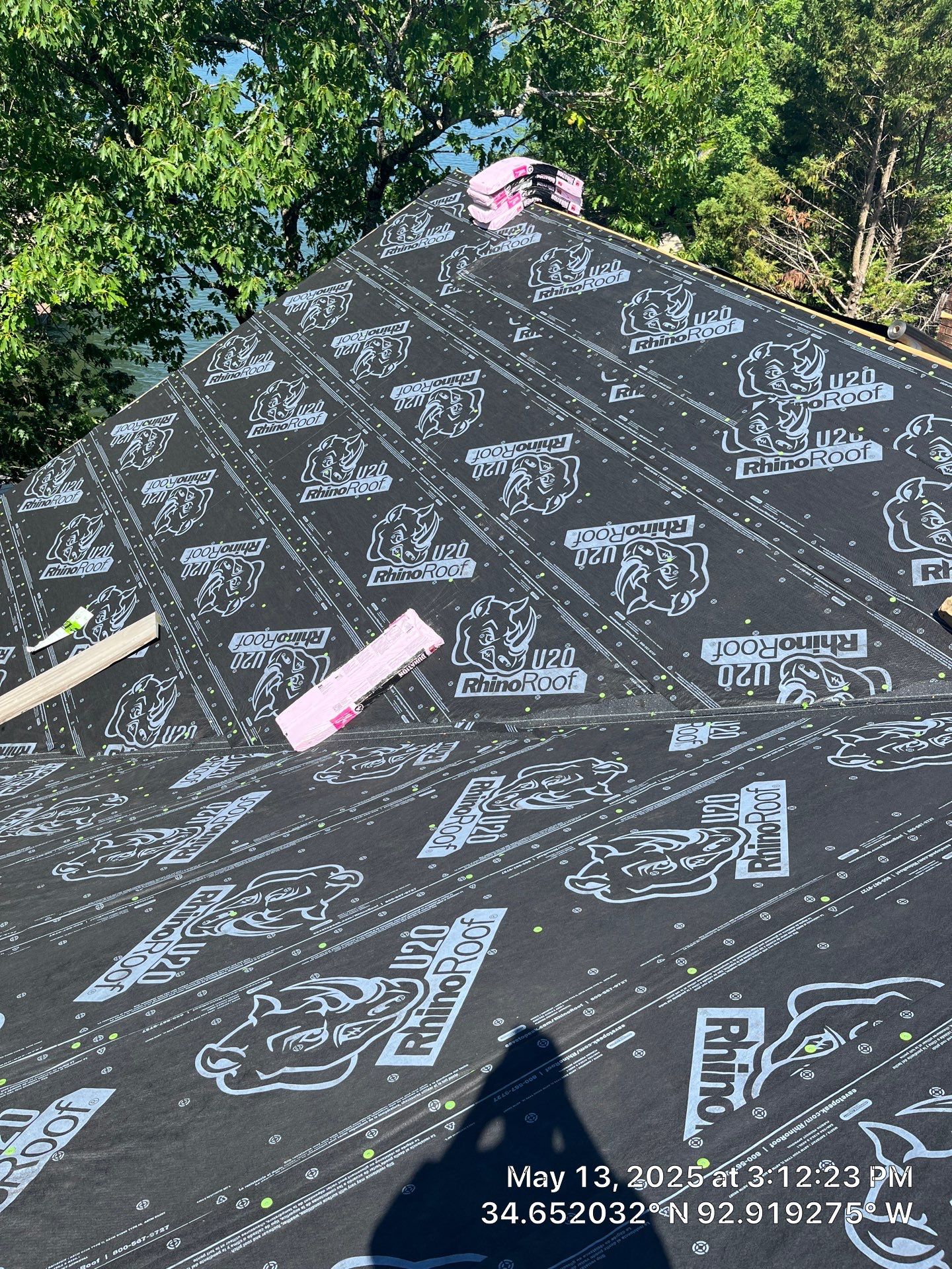 Architectural Shingle Roof Replacement and Skylight Installation in Hot Springs Village by Temple Roofing and Exteriors
