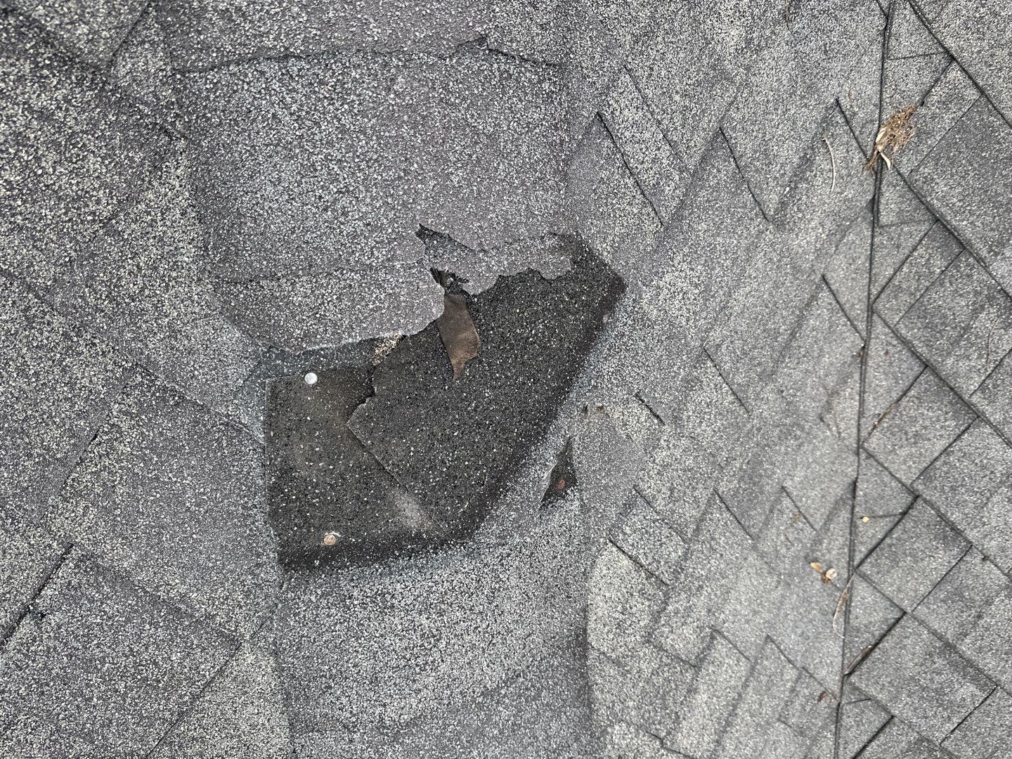Hail Damage using Owen's Corning Duration (Lifetime) Shingles by Roof Repair Company
