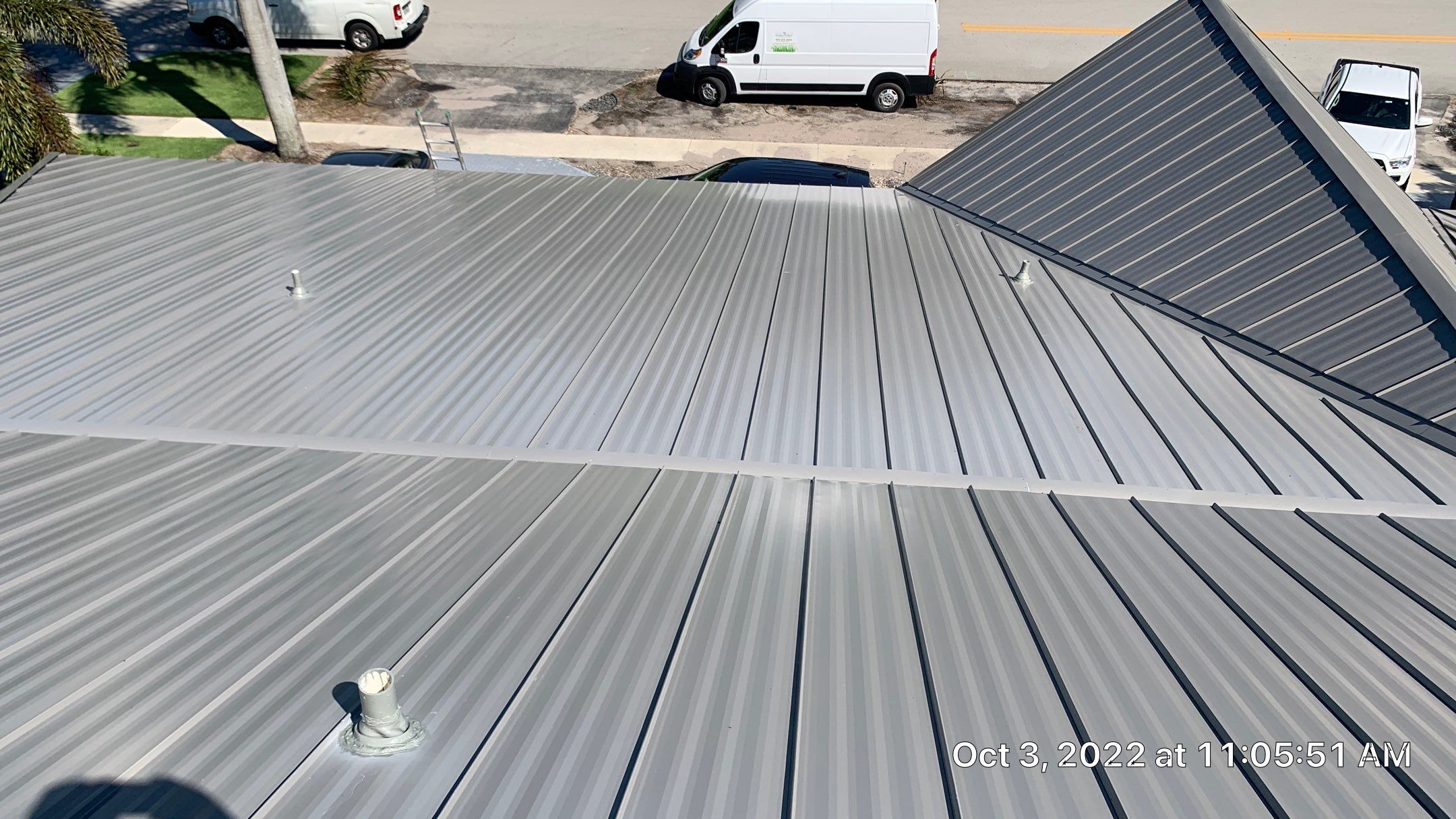 Residential Roofing Installation using 1" Nail strip metal roof by BLUES BROTHERS ROOFING
