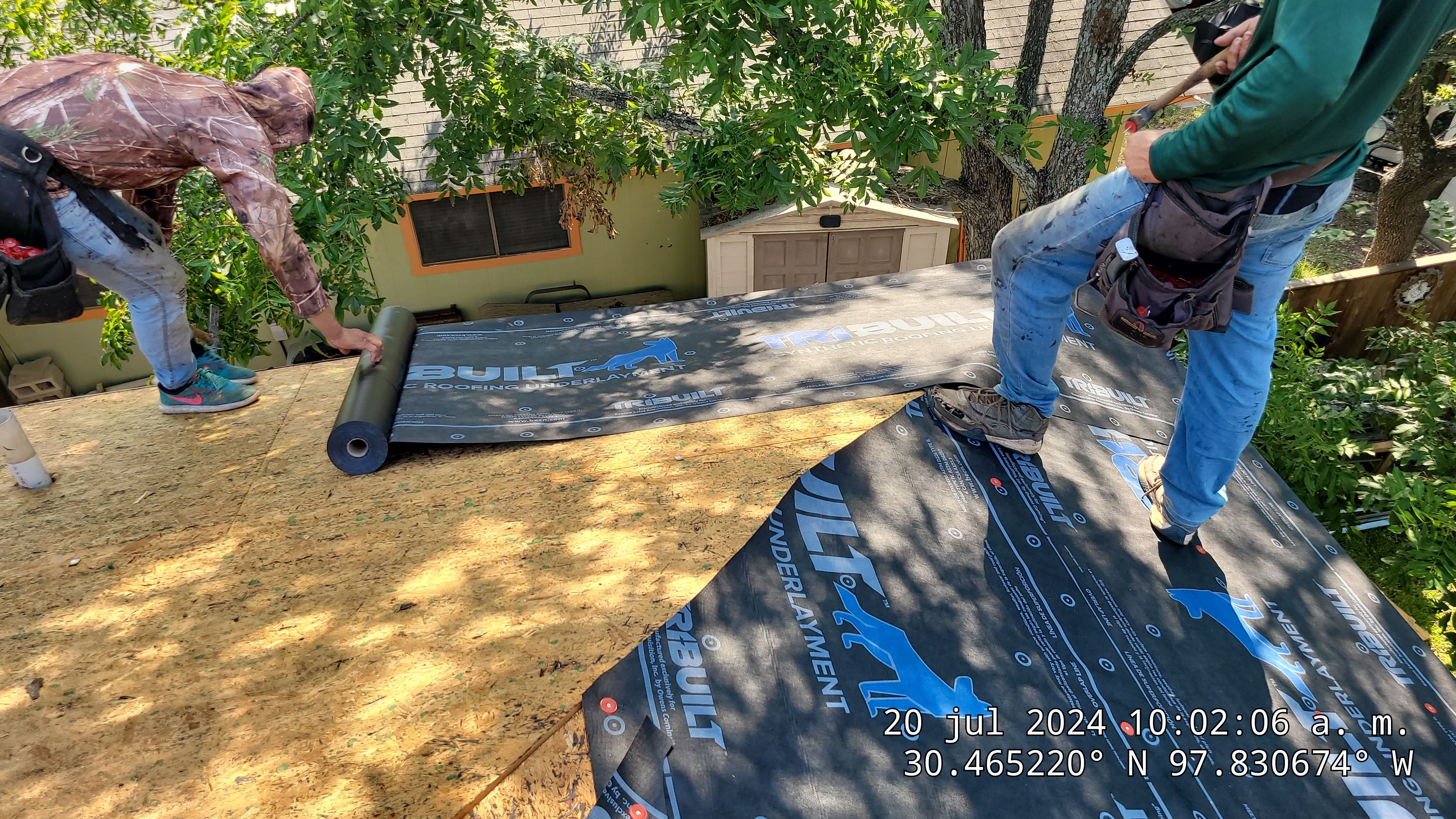 Architectural Shingle Roofing Replacement and Decking Repair in Cedar Park by Caliber Restoration LLC