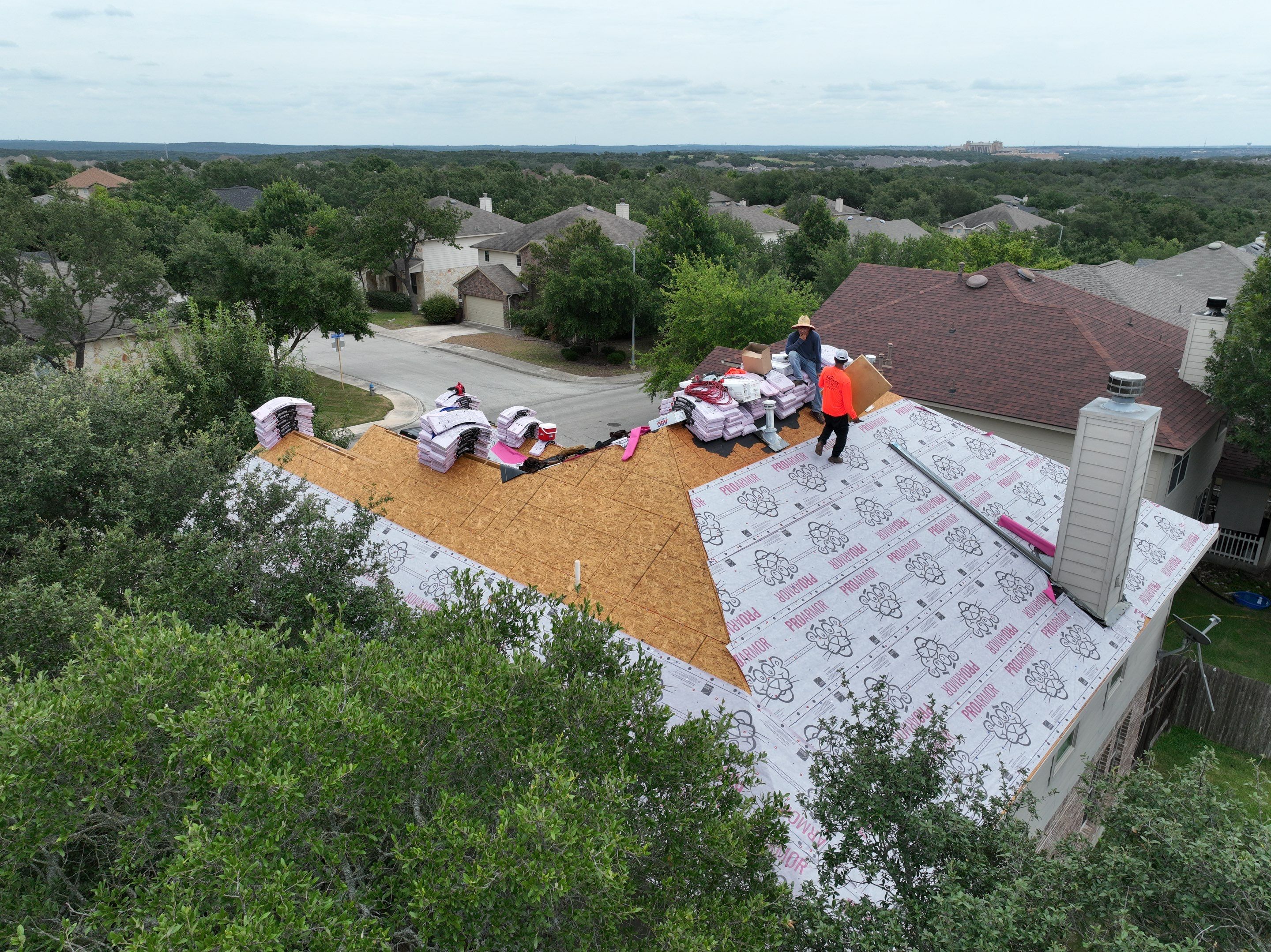 Residential Roof Replacement by Premier Roofing and Contracting