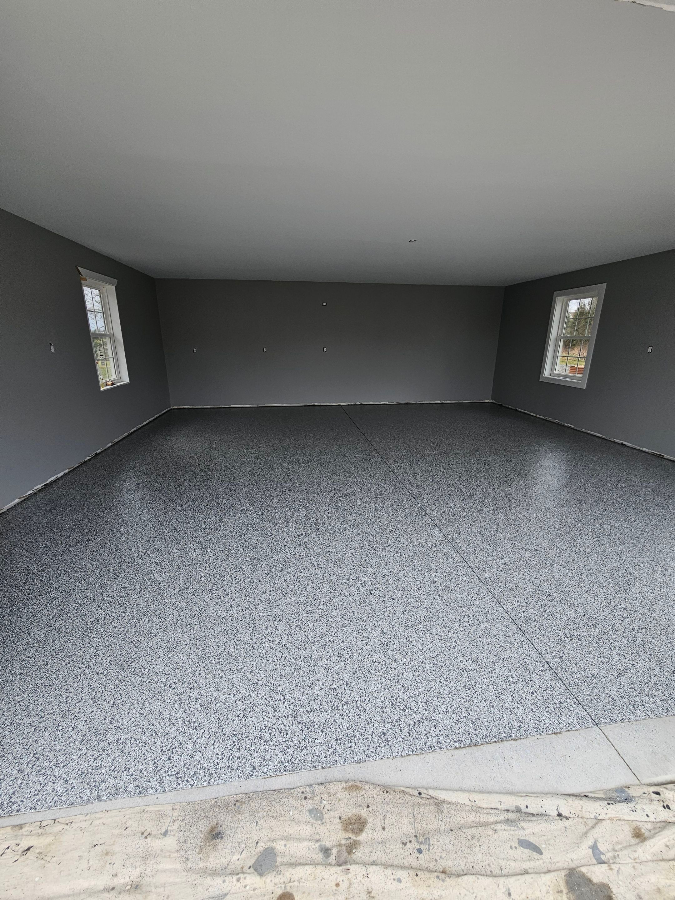 Gravel Flake Garage Floor  by Level 10 Coatings