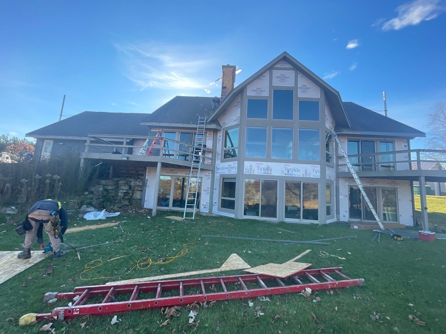 Siding Installation using Norandex Polar Wall Plus Siding, Window Wraps by Total Exteriors