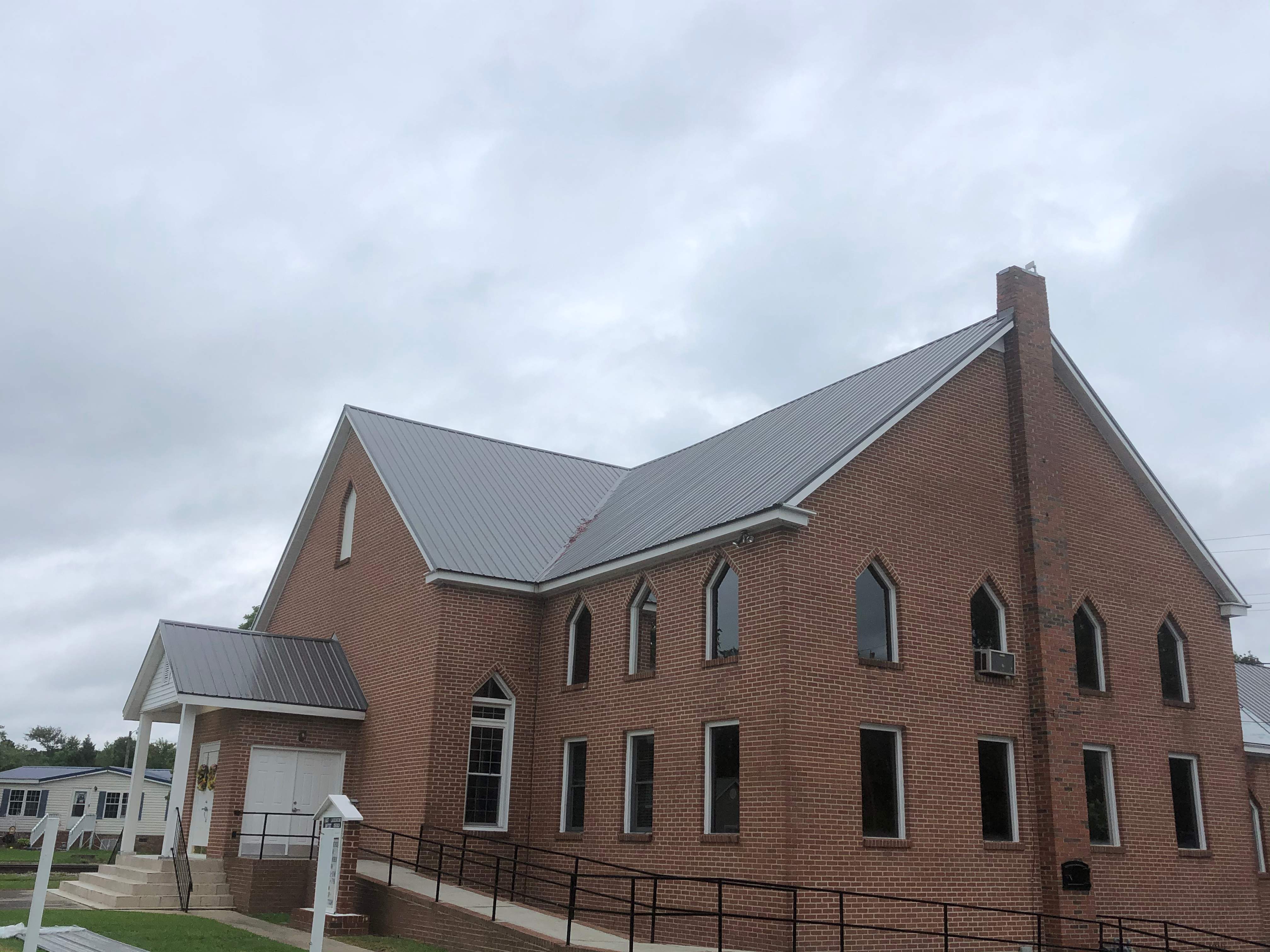 Commercial Roofing Installation - East Laurinburg Baptist Church by American Roofing NC