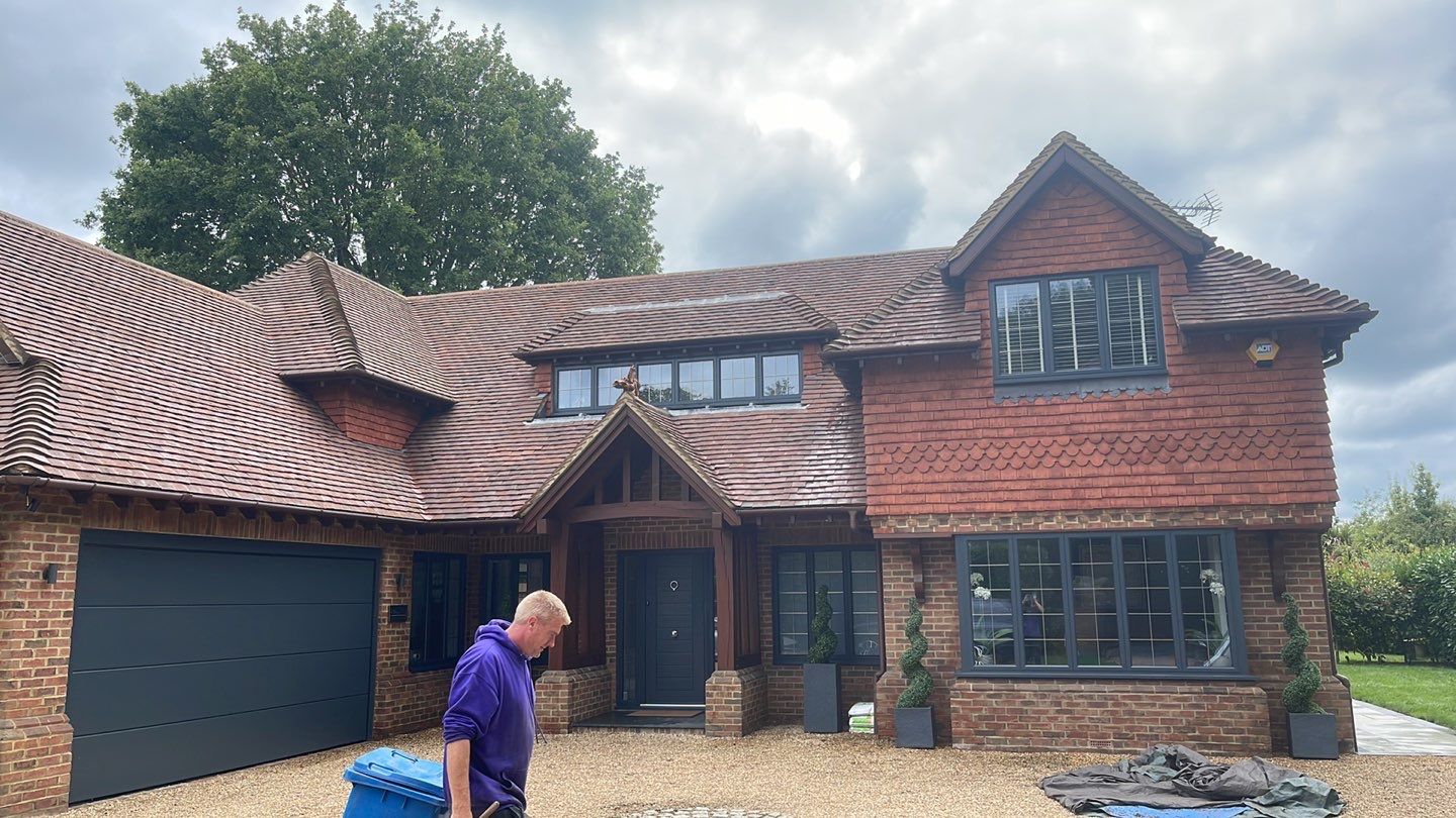Roof Clean  - Moss Removal - Gutter Clean using Honda 15lpm Low Pressure Washing Machine by Ges Exterior Cleaning ltd