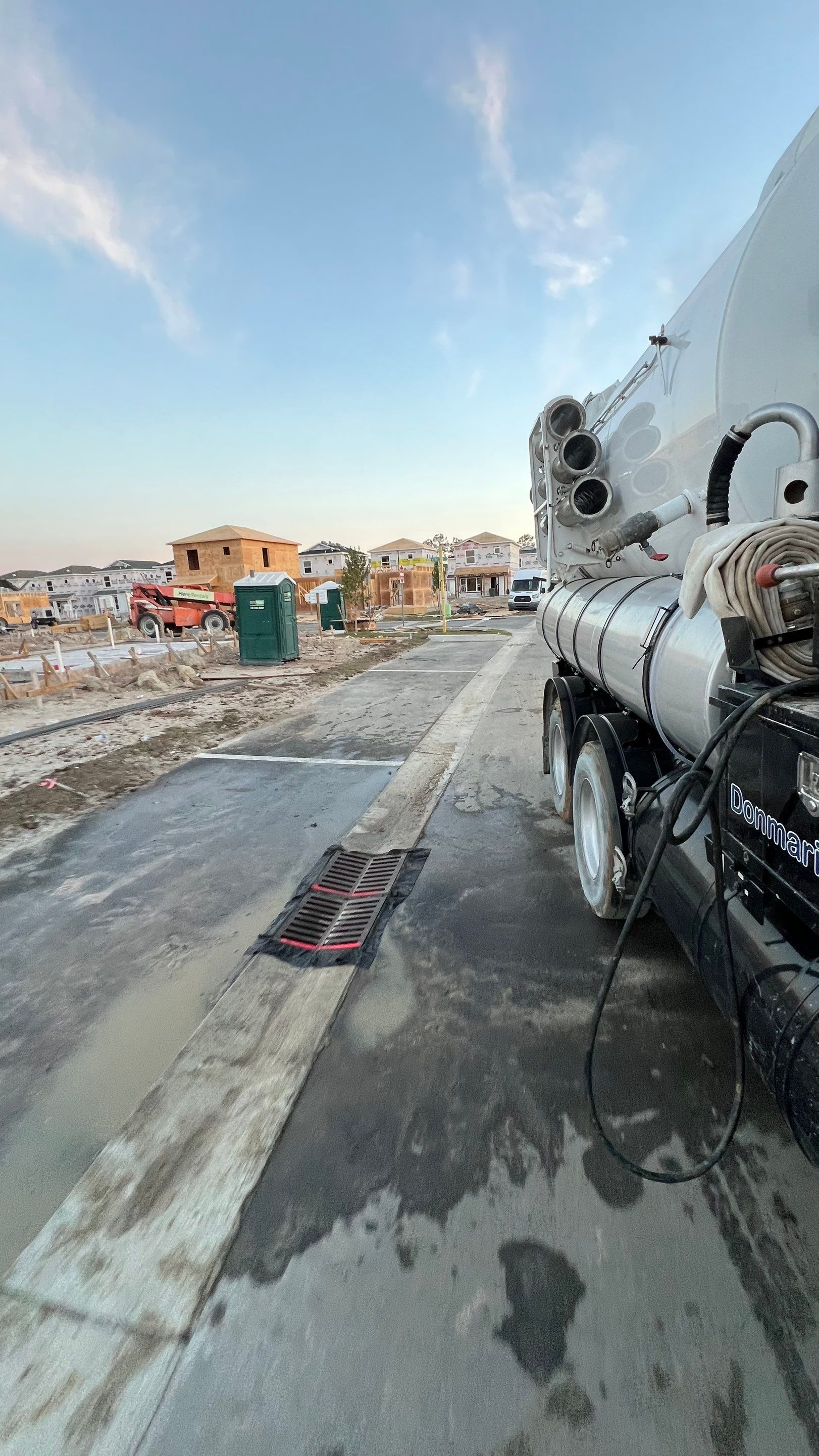 New Community Stormwater System Catch Basin Cleaning by Don Mar, Inc. Storm Water Solutions