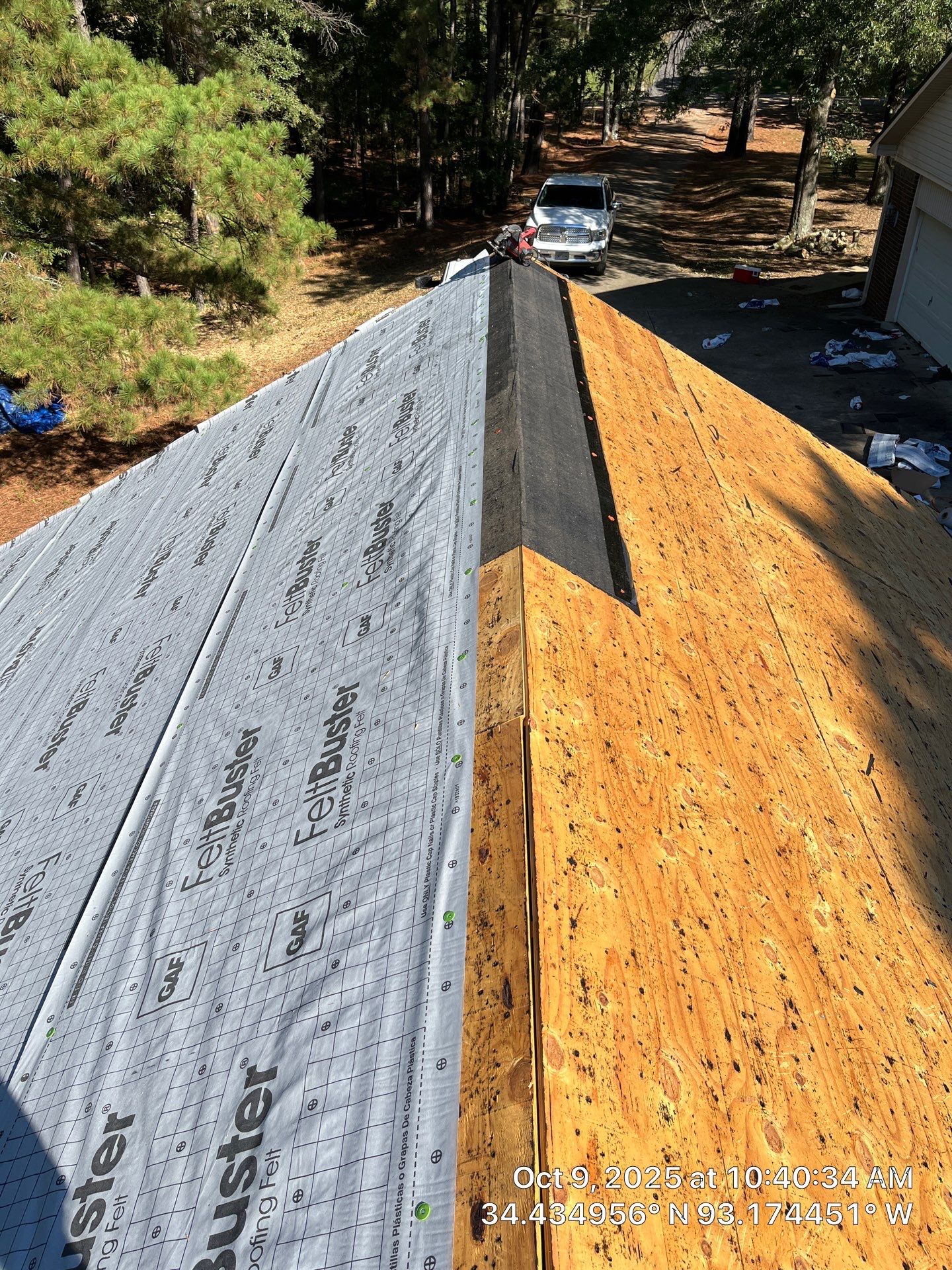 Full Residential Roof Replacement with GAF Timberline HDZ Shingles in Hot Springs by Temple Roofing and Exteriors