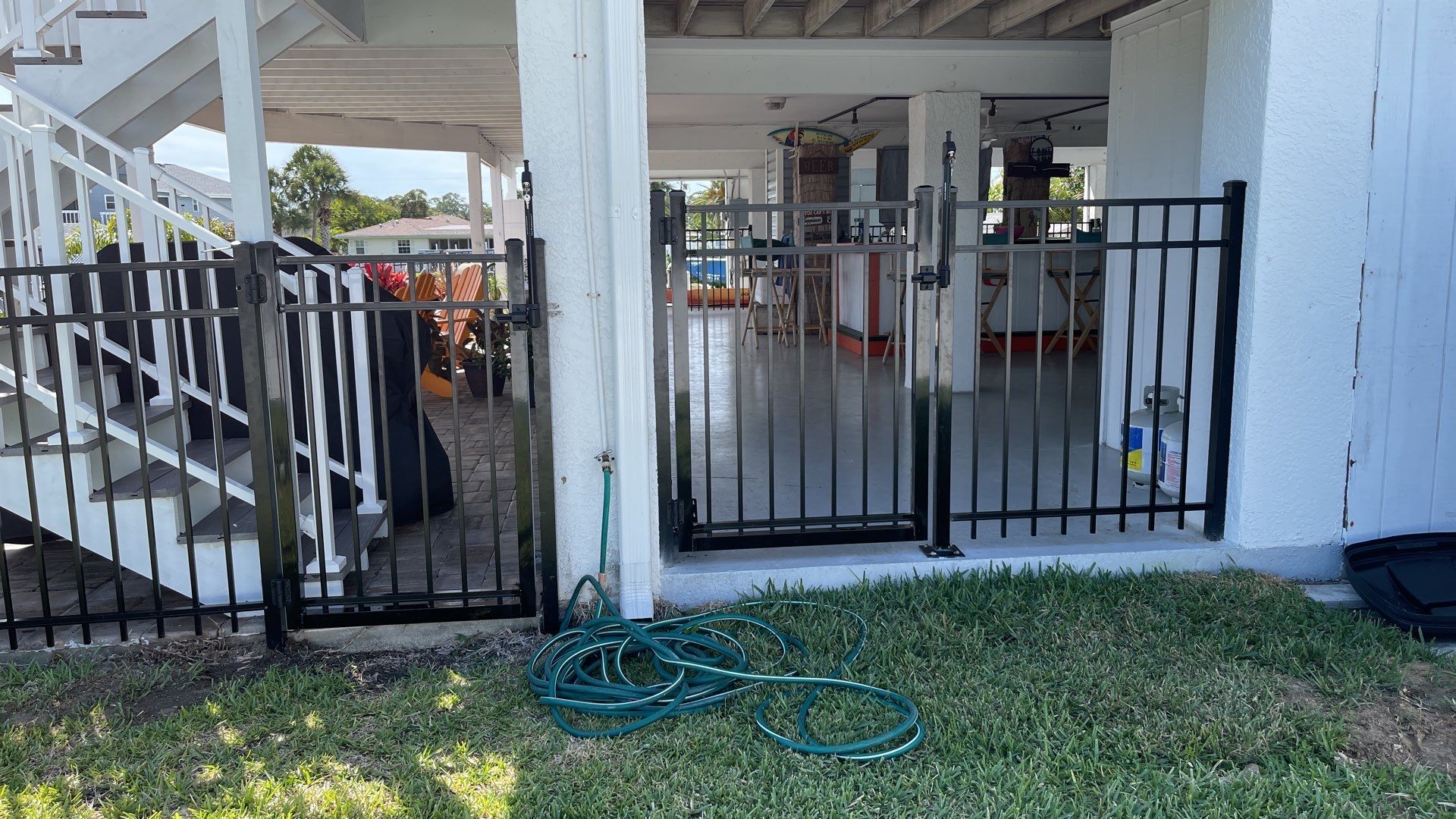 Nokomis, FL 4 ft. Tall 3-Rail Black Aluminum Fence by Asap fence and gates, LLC