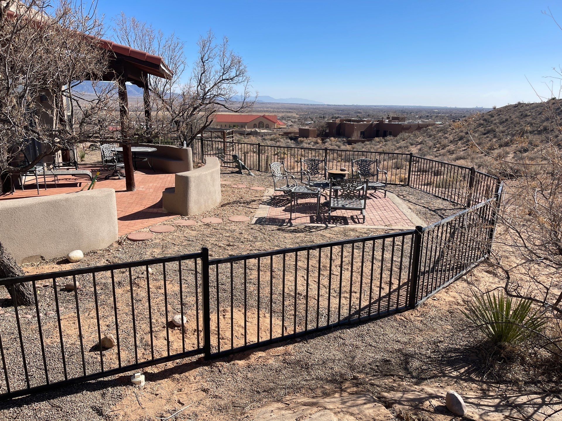 Residential using Custom Wrought Iron by Valley Fence Company